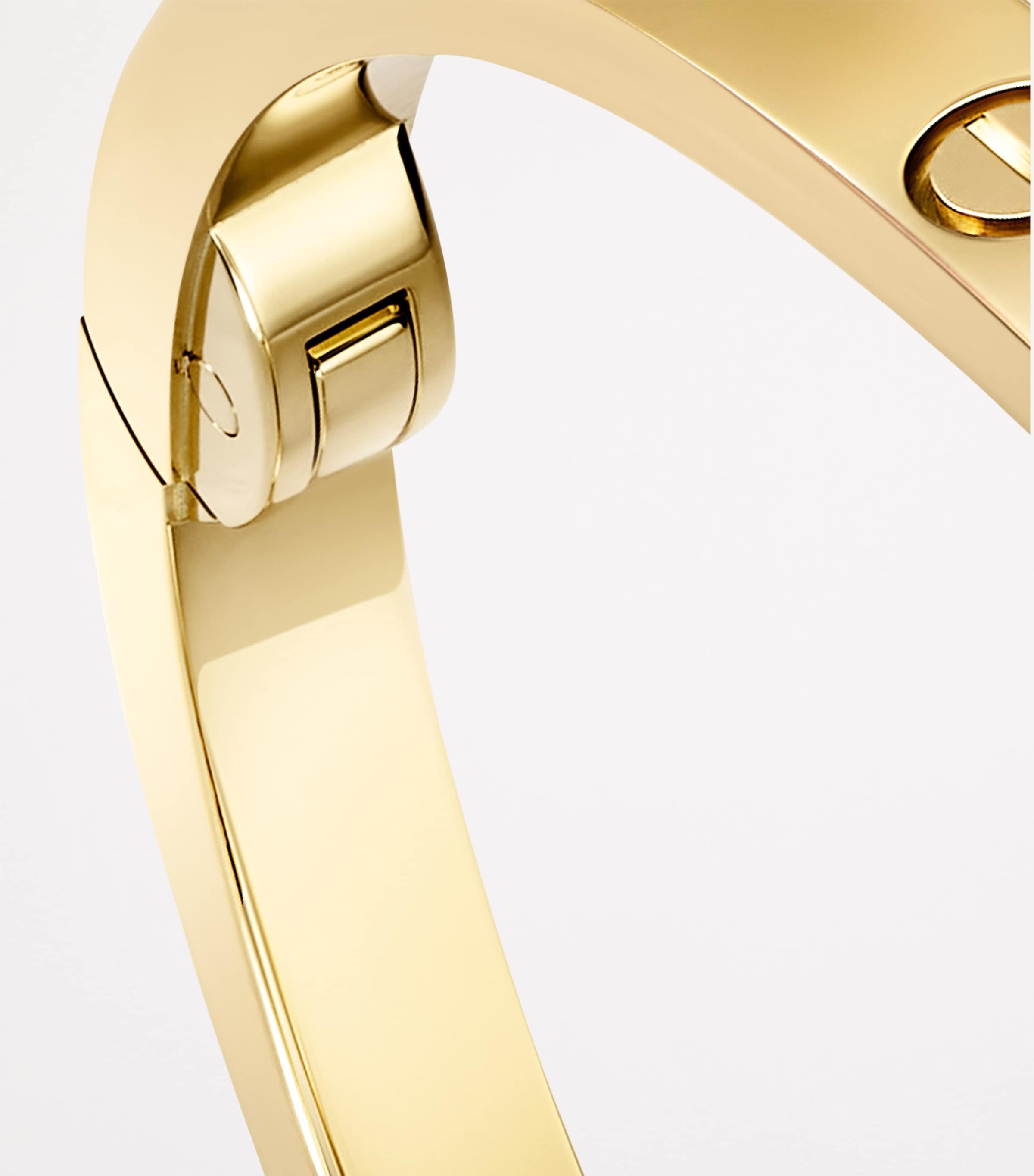 LOVE Small Yellow Gold Bracelet YELLOW GOLD Image 3