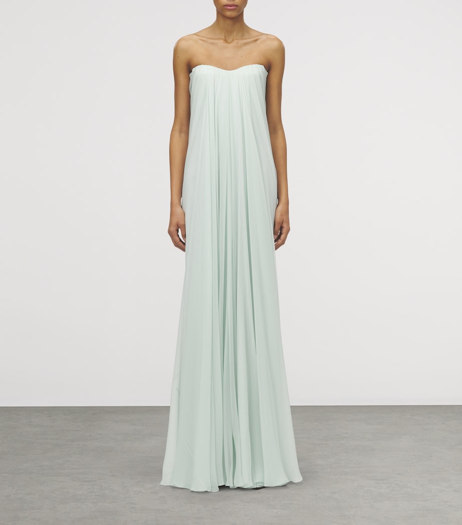 Silk Draped Maxi Dress 3056 Image 2