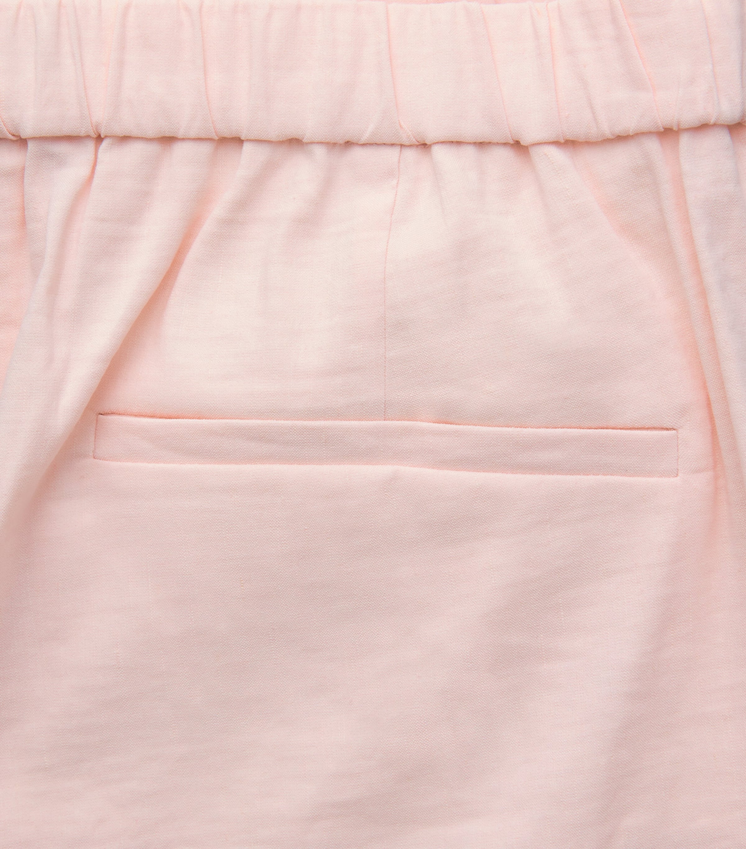 Theory Linen-Blend Straight Chinos Xke Warm Pink Image 6
