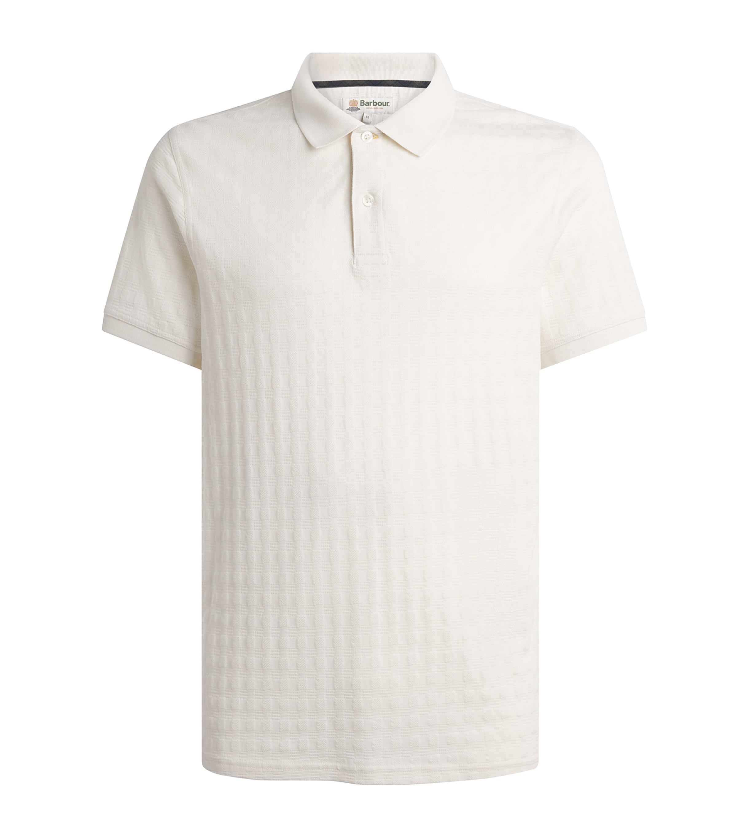 Barbour Mens Faversham Polo Shirt Whisper White Image 1