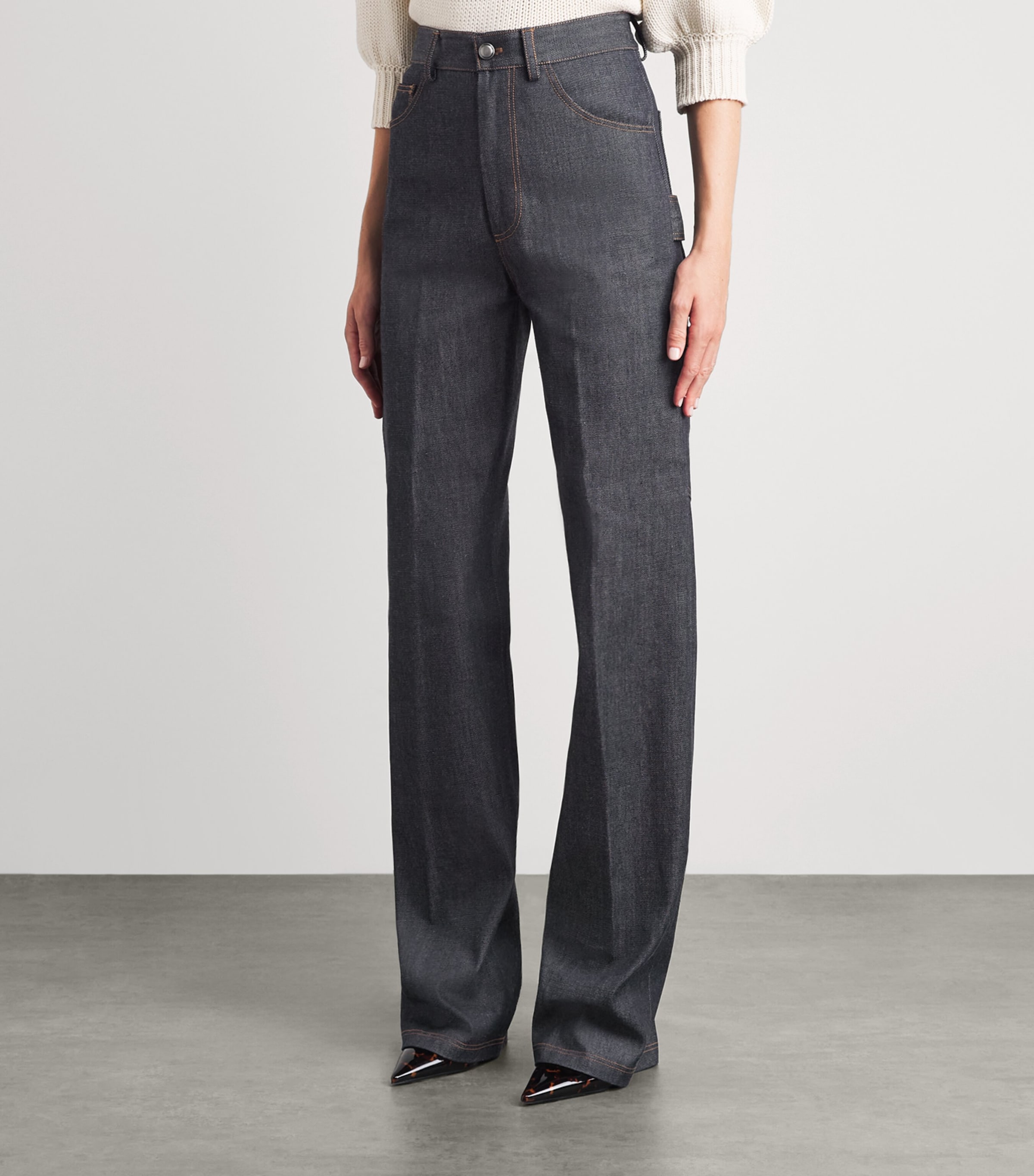 Altuzarra Womens Mills Straight Jeans Indigo Image 4