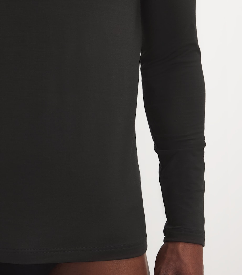 Wool-Blend Daily ClimaWool Shirt 3000/BLACK Image 5