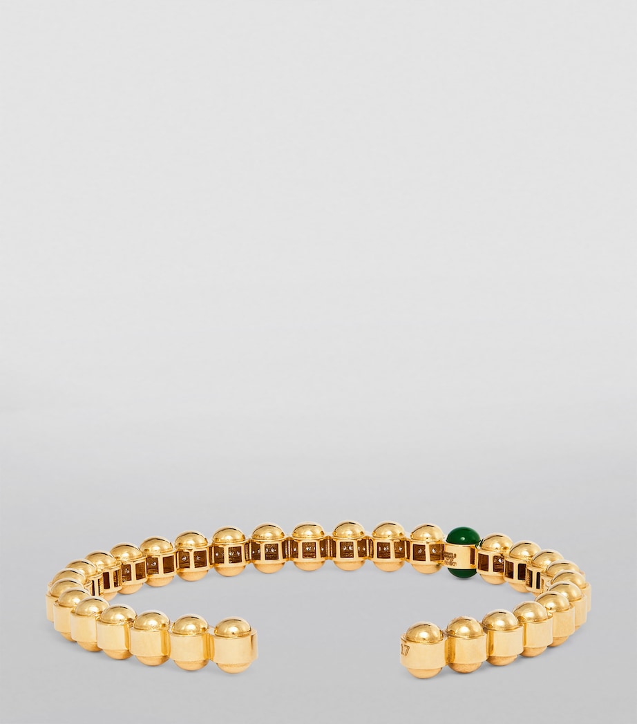Yellow Gold, Diamond and Enamel The Chlorine Bangle YELLOW GOLD Image 2