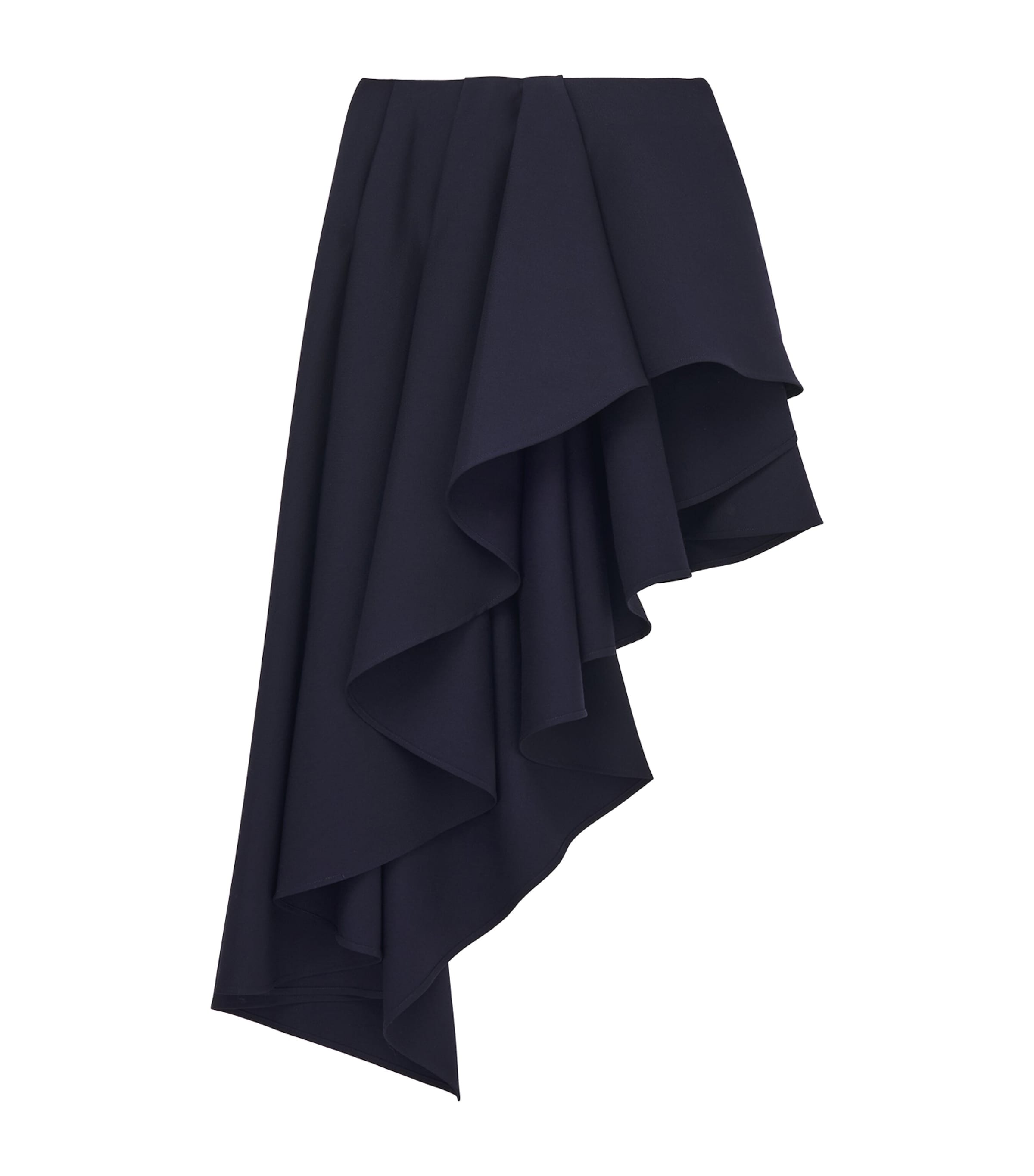 McQueen Wool Asymmetric Midi Skirt | Harrods US