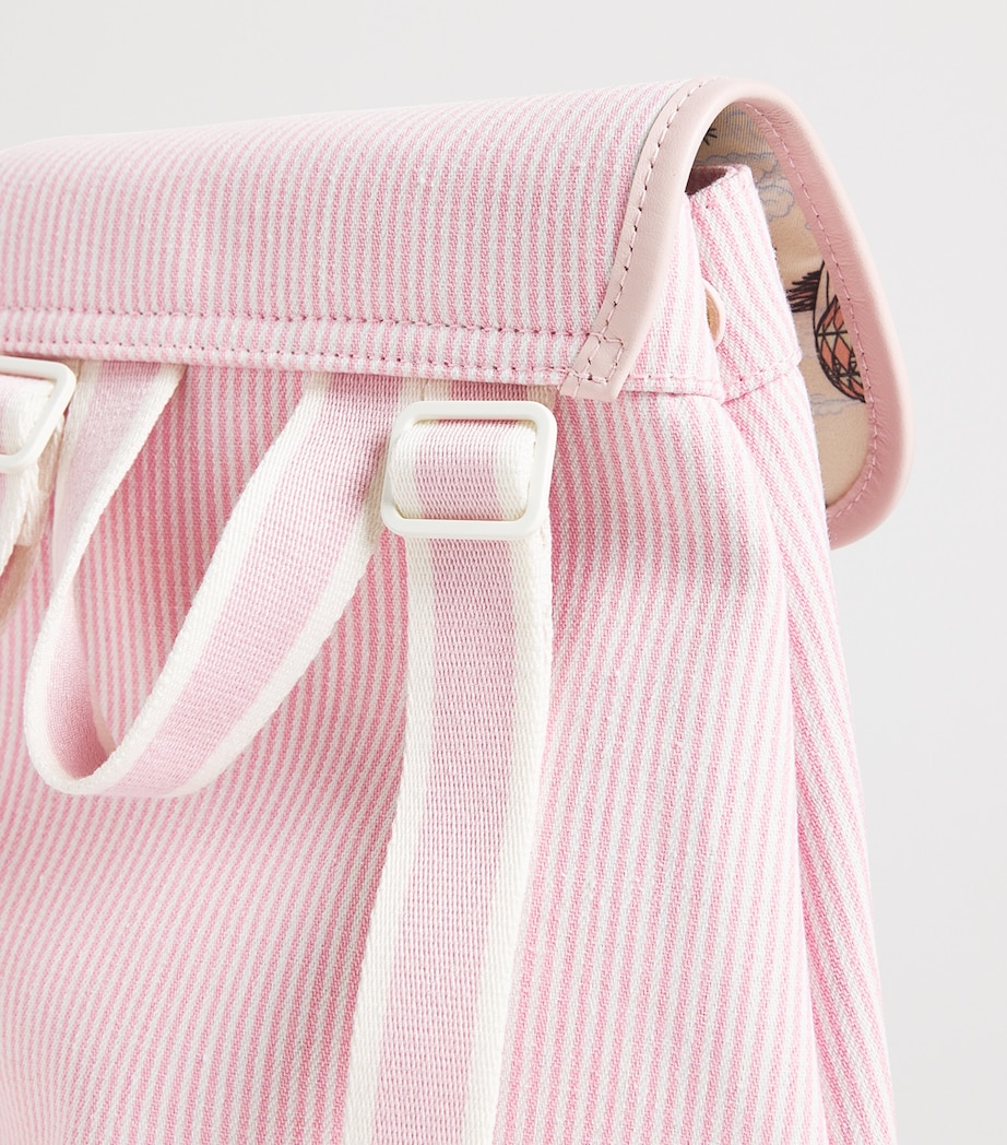 Harrods Embroidered Backpack Pink Image 5
