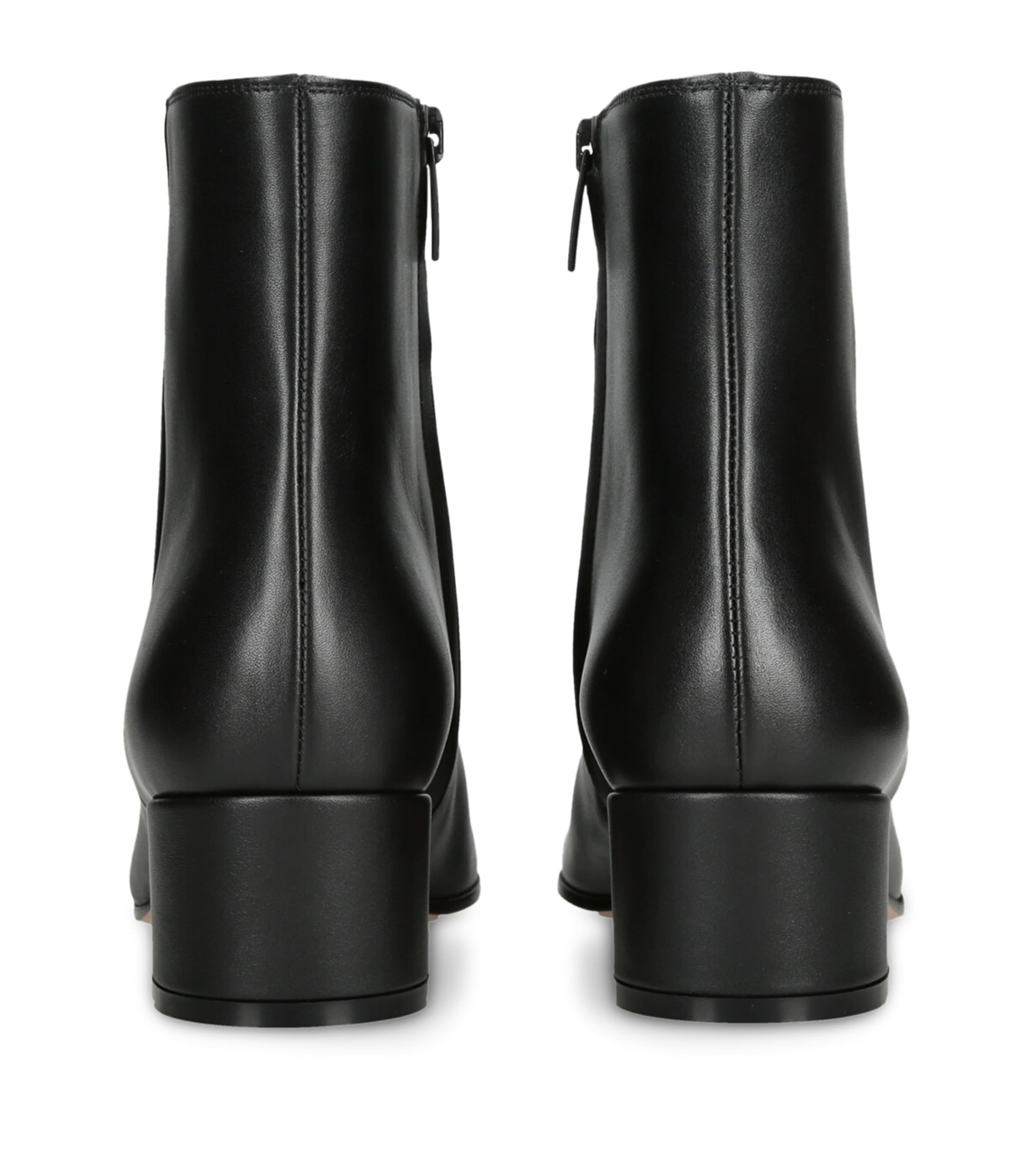 Gianvito Rossi Leather Vitello Glove Ankle Boots 45 Black Image 2