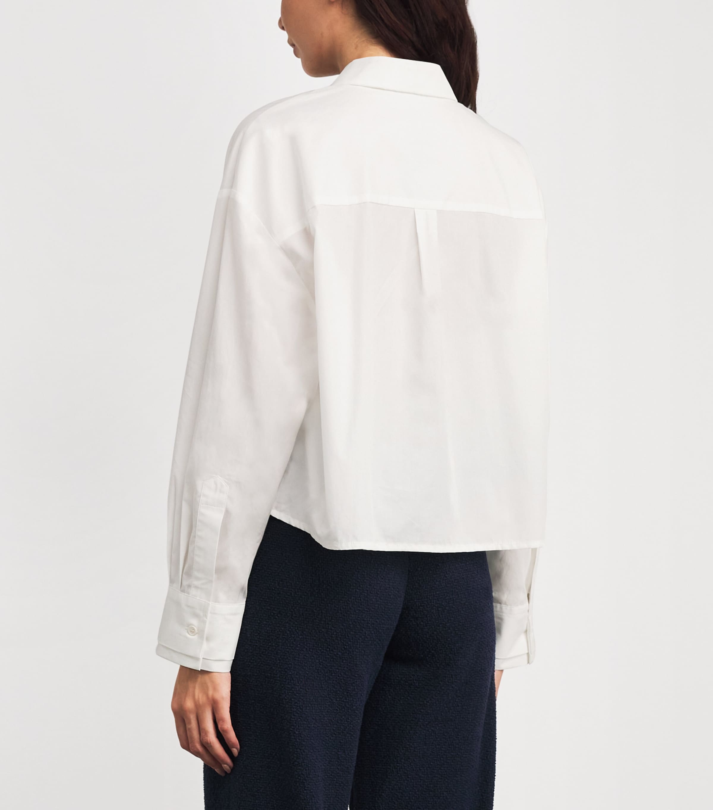 Cotton Embellished Shirt WHITE Image 4