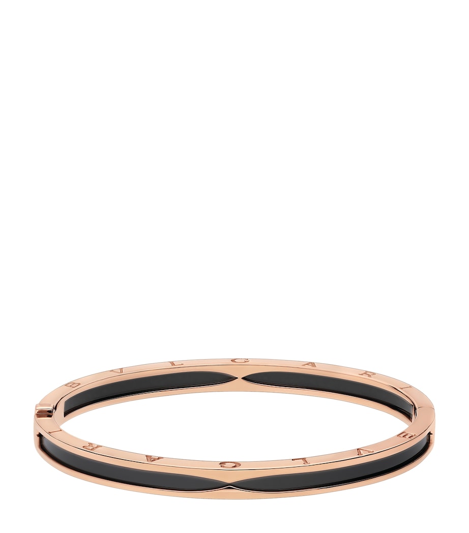 Bvlgari Rose Gold And Ceramic B.Zero1 Bangle Pink Gold Image 2