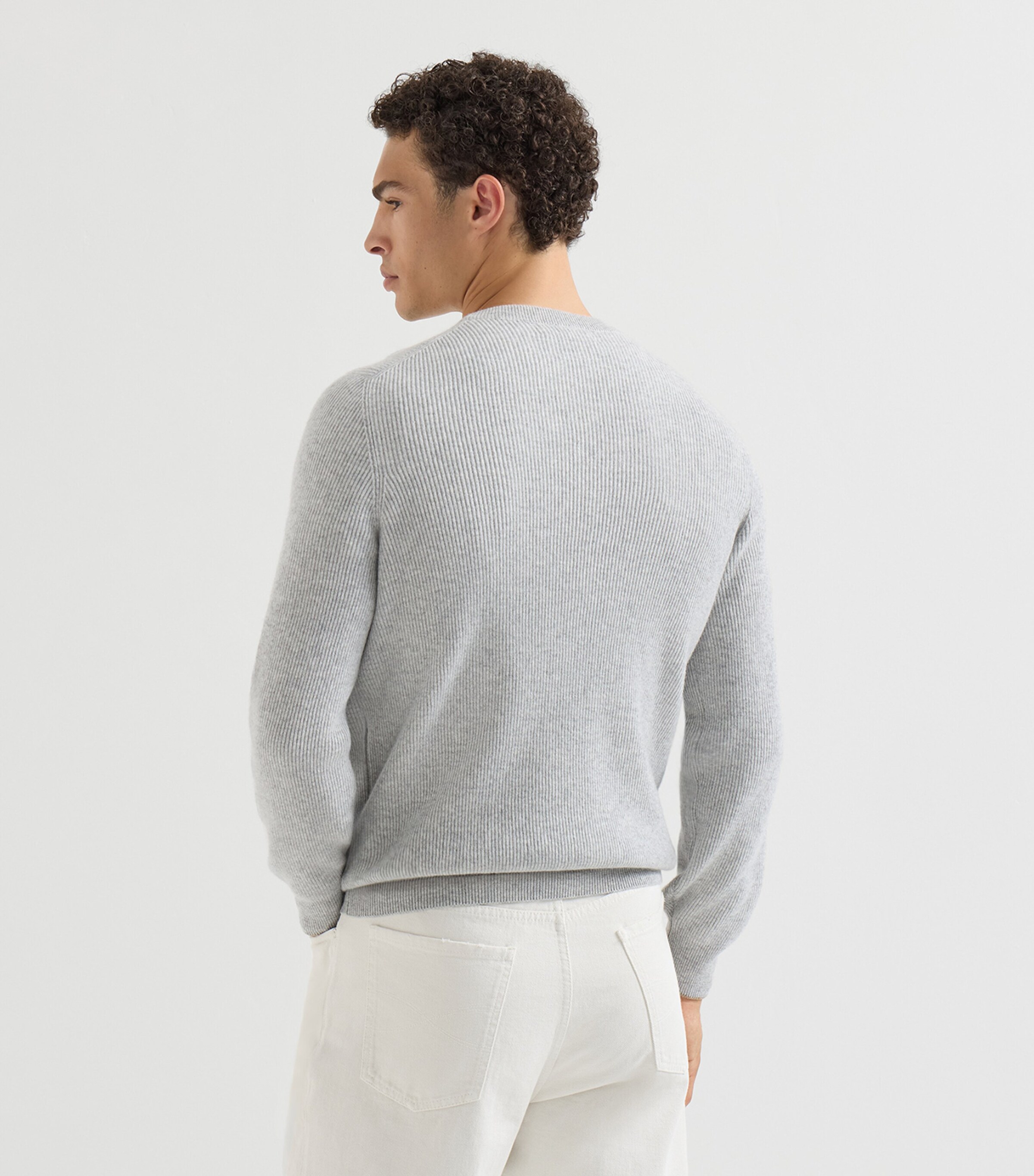 Brunello Cucinelli Mens Cashmere English Rib Sweater Image 5