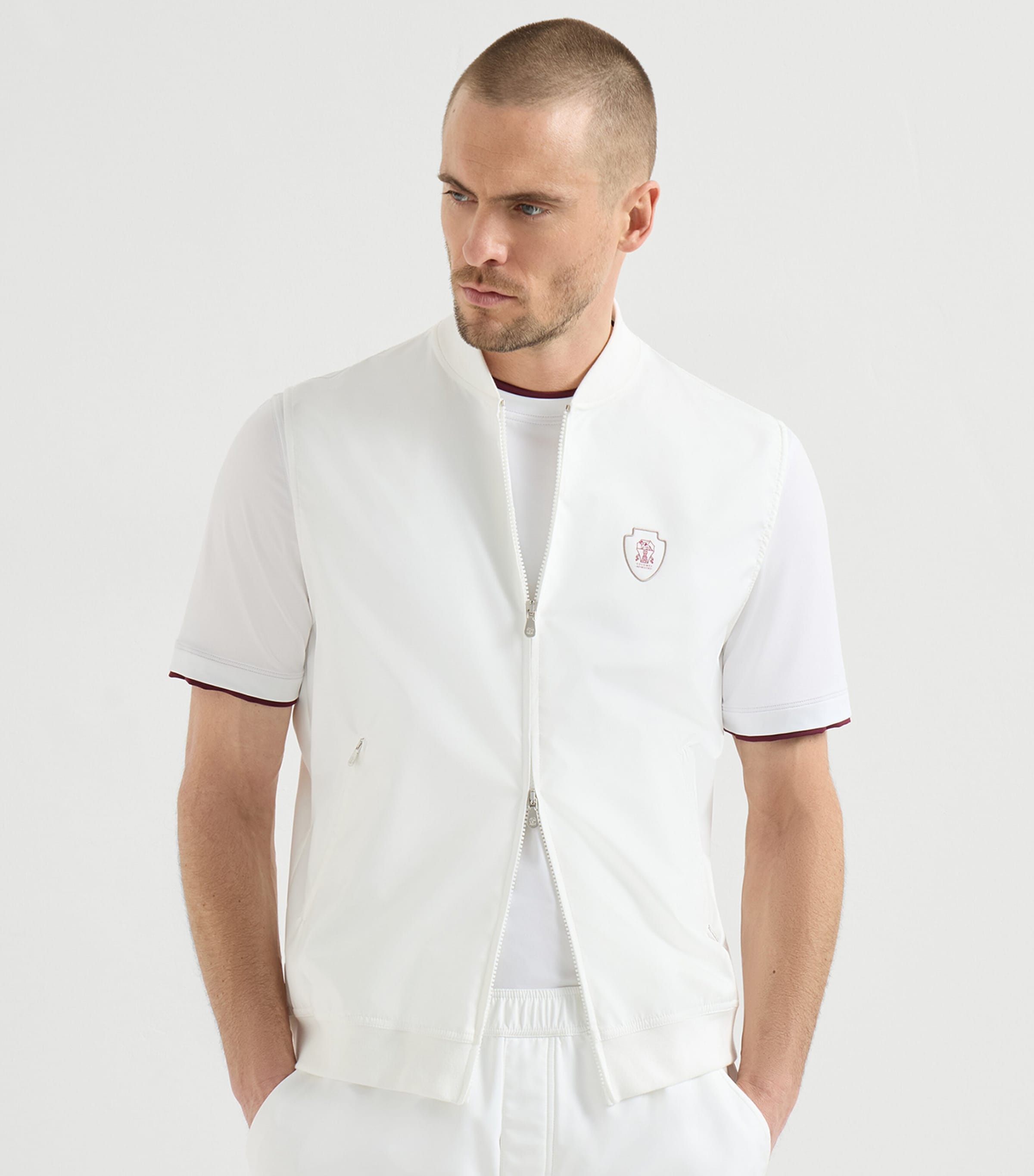 Brunello Cucinelli Mens Water-Resistant Gilet Image 4