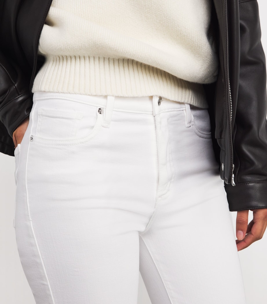 Le Slim Palazzo Wide-Leg Jeans WHITE Image 6