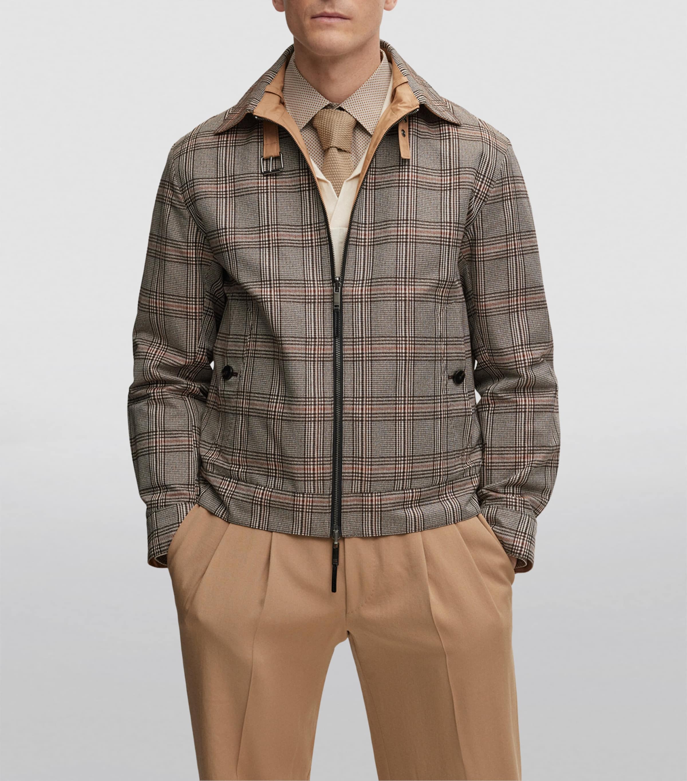 Reversible Water-Repellent Check Jacket 260 Image 3