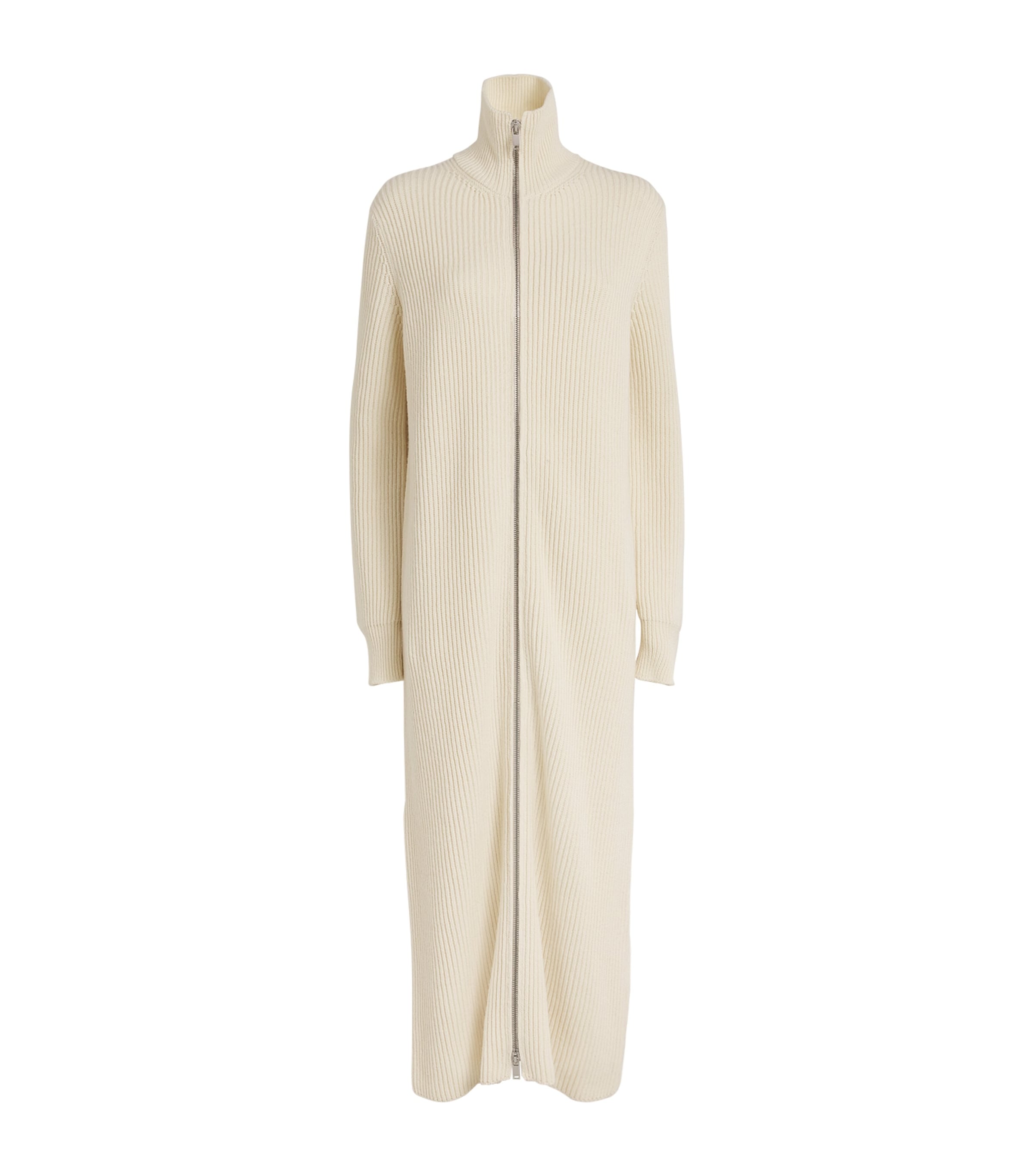 Jil Sander Wool Cardigan In White