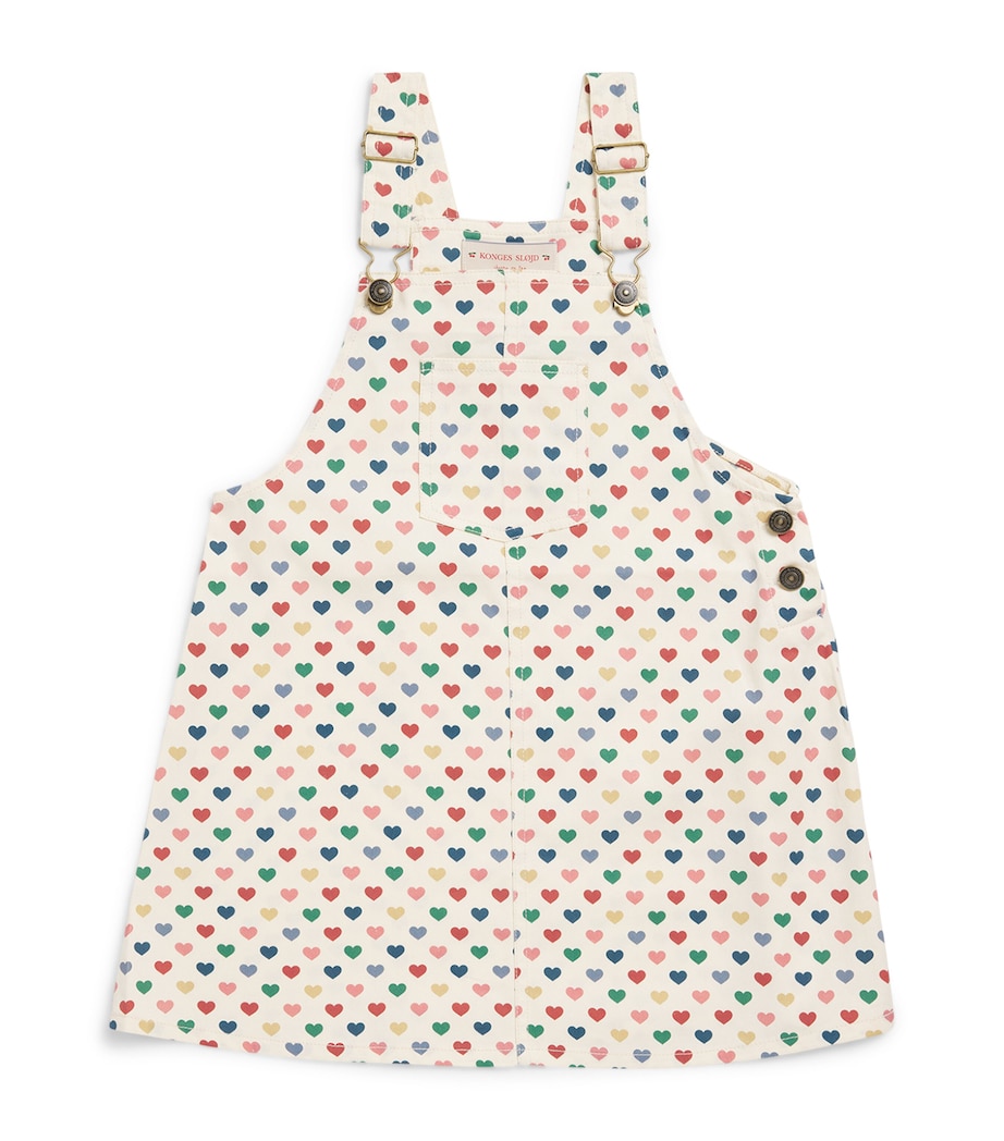 Heart Print Frankie Overall Dress (5-10 Years) COEUR COLORE Image 1