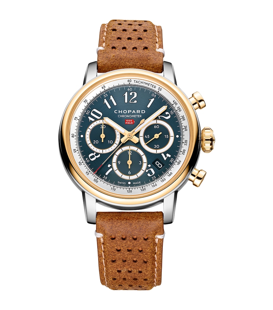 Yellow Gold and Lucent Steel Mille Miglia Chronograph Watch 40.5mm YELLOW GOLD/STAINLES Image 1