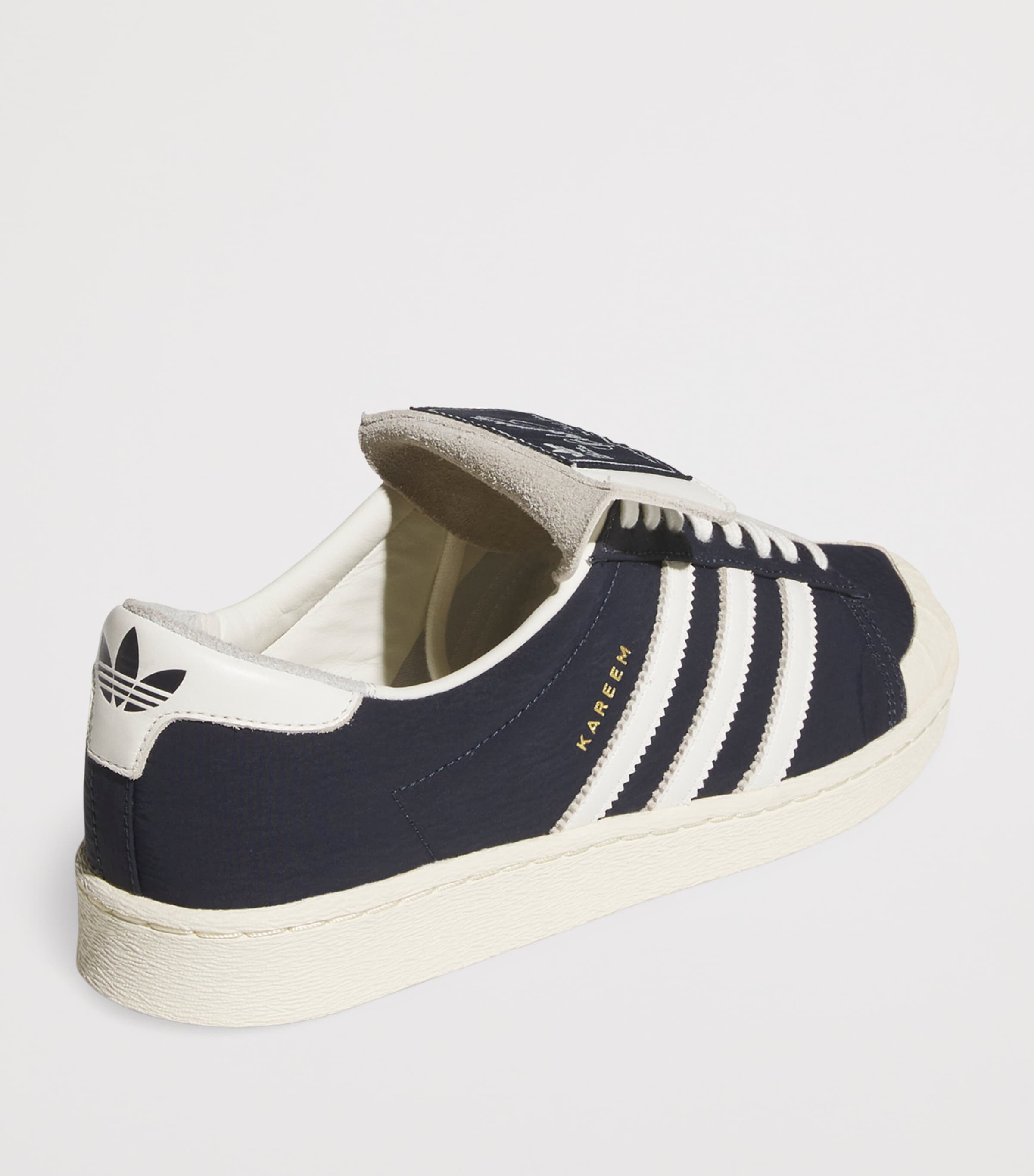 x adidas Originals Leather Jabbar Sneakers LEGEND INK/GLD MTL Image 3