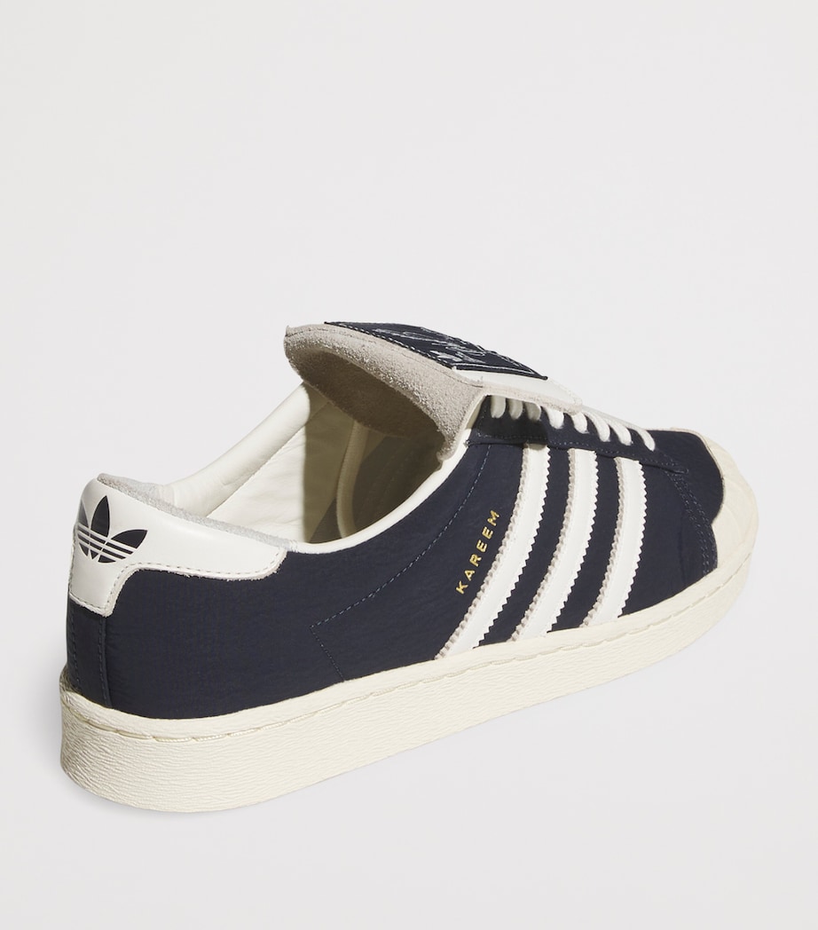 x adidas Originals Leather Jabbar Sneakers LEGEND INK/GLD MTL Image 3