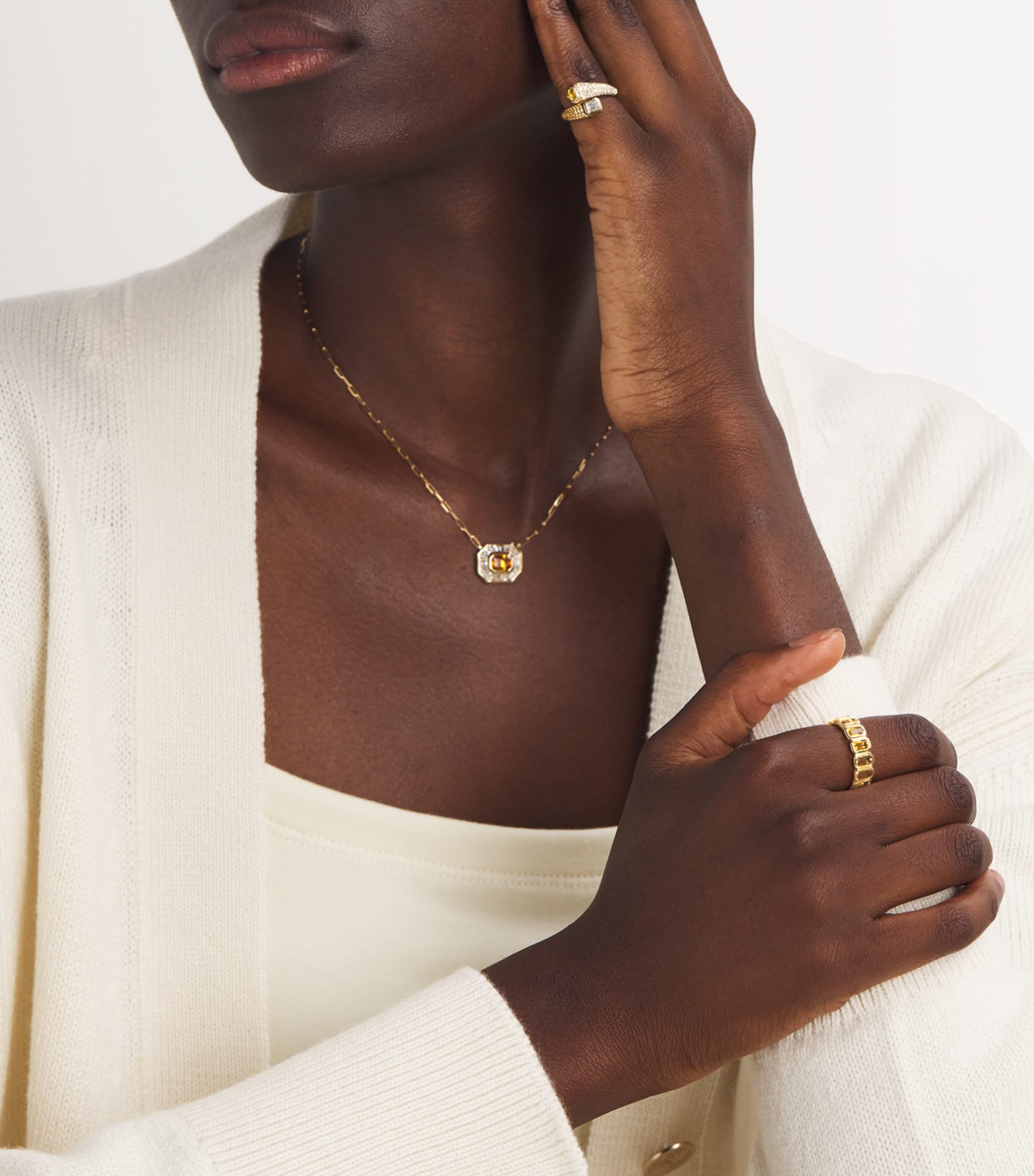 SHAY Yellow Gold, Diamond, Yellow Sapphire and Citrine Ring Yellow Gold Image 5