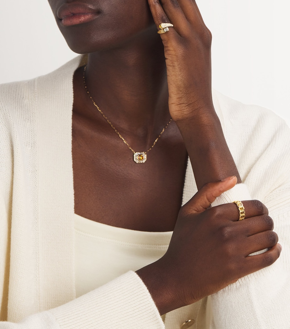 SHAY Yellow Gold, Diamond, Yellow Sapphire and Citrine Ring Yellow Gold Image 5