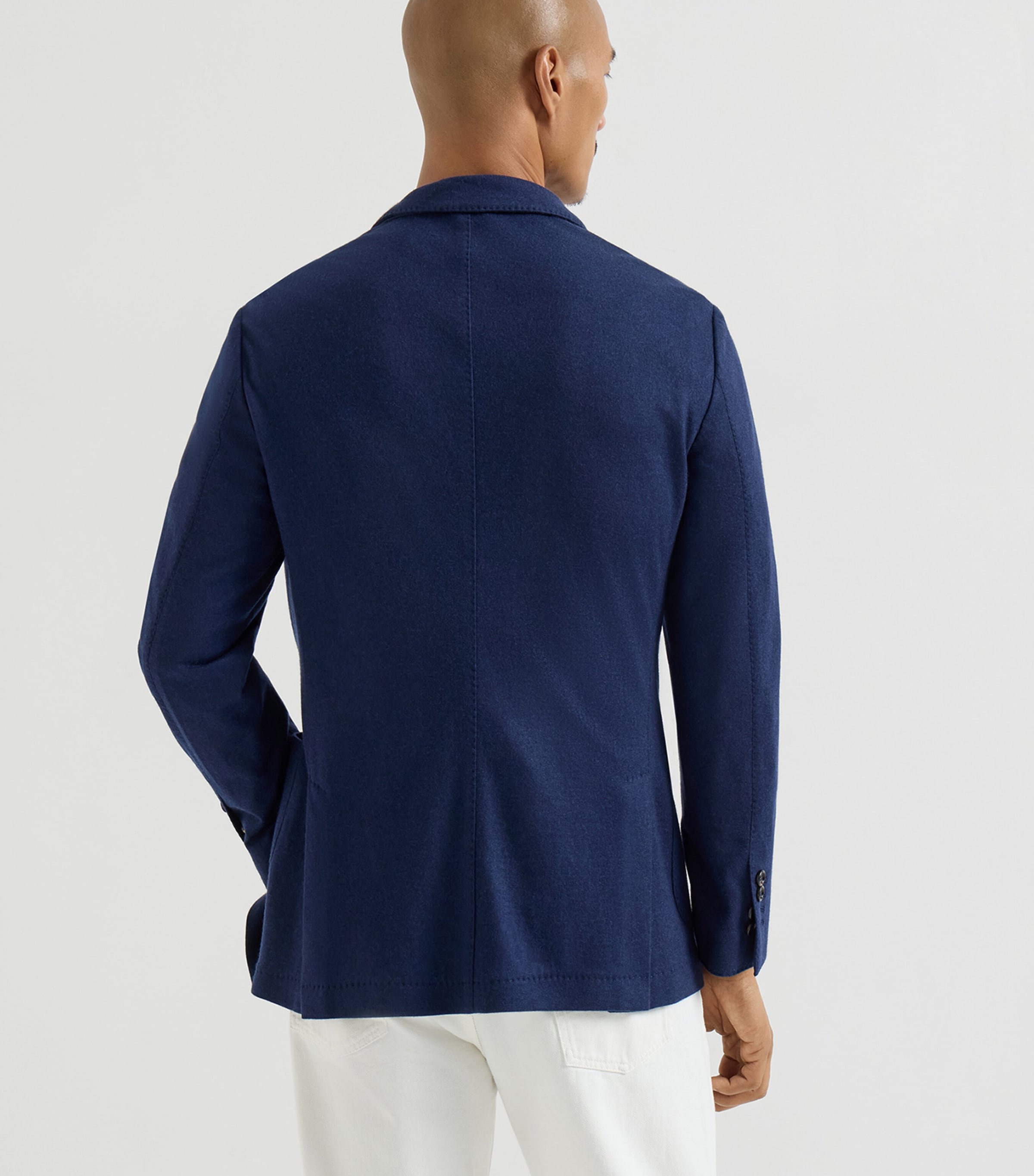 Brunello Cucinelli Mens Cashmere Jersey Blazer Image 5