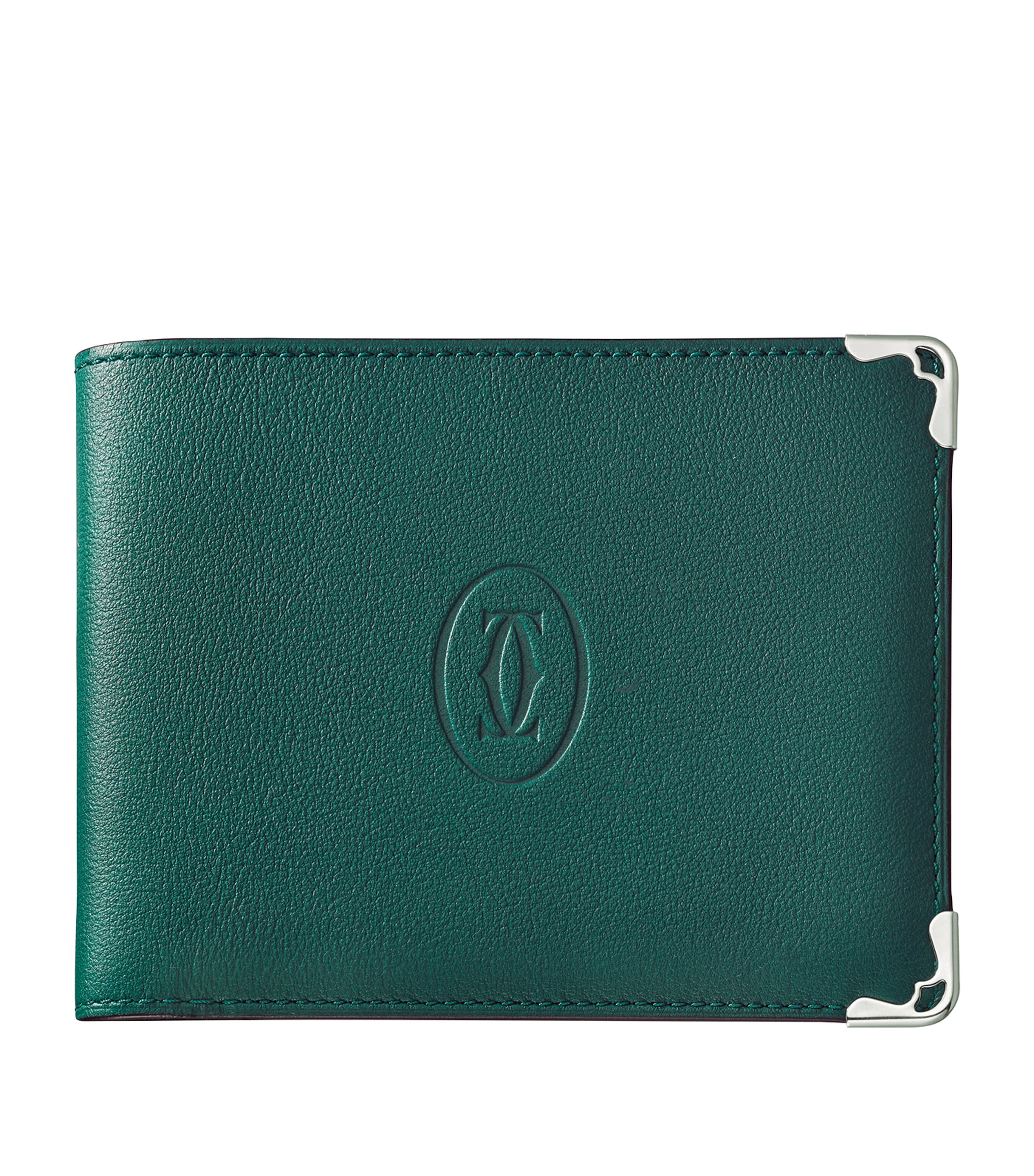 Leather Must de Cartier Card Holder GREEN Image 1