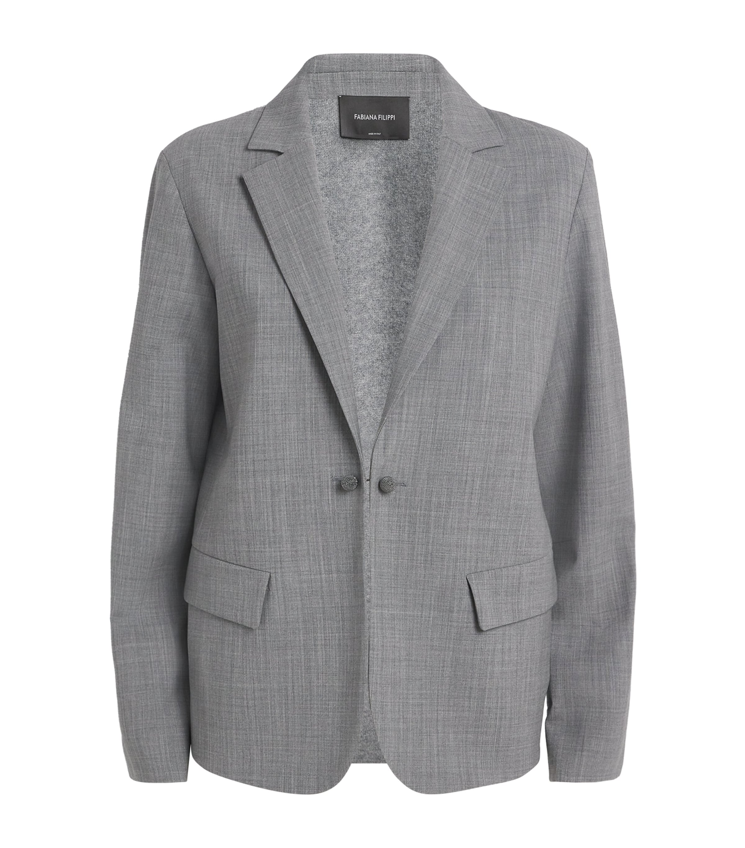 Fabiana Filippi Single-breasted Blazer In Gray