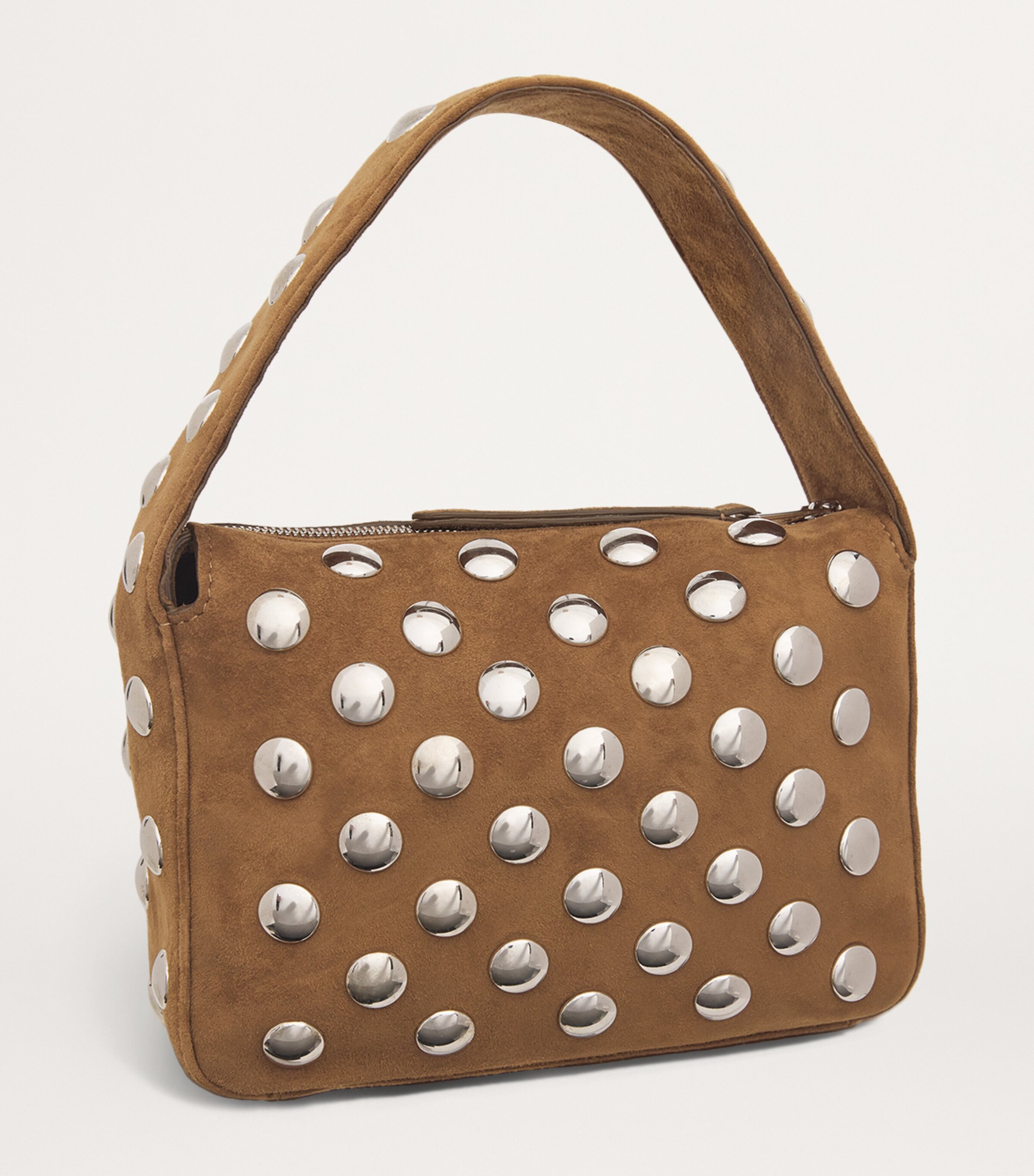 Mini Suede Elena Top-Handle Bag 737 MUD Image 3