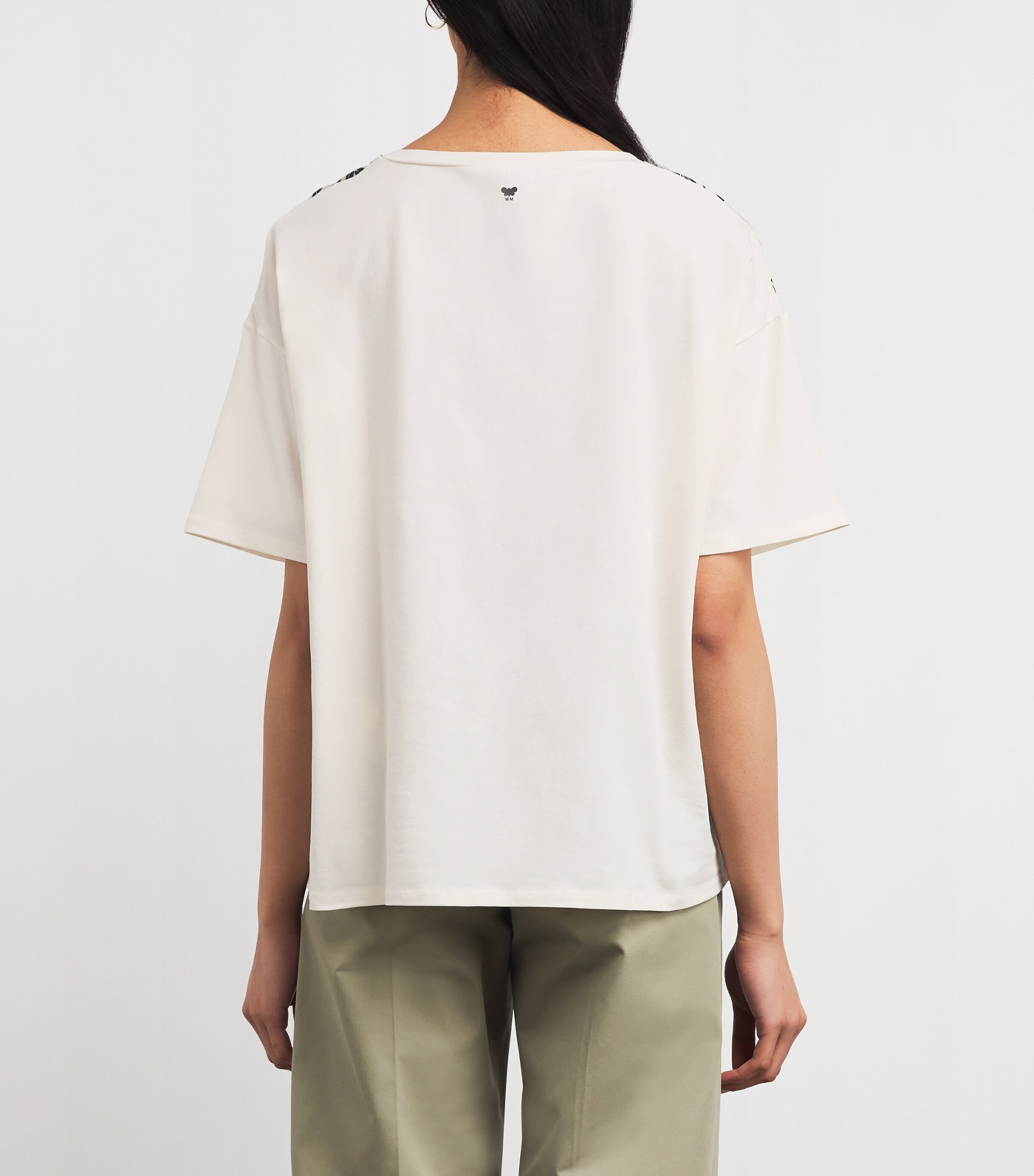 Stretch-Cotton Printed T-Shirt IVORY Image 4