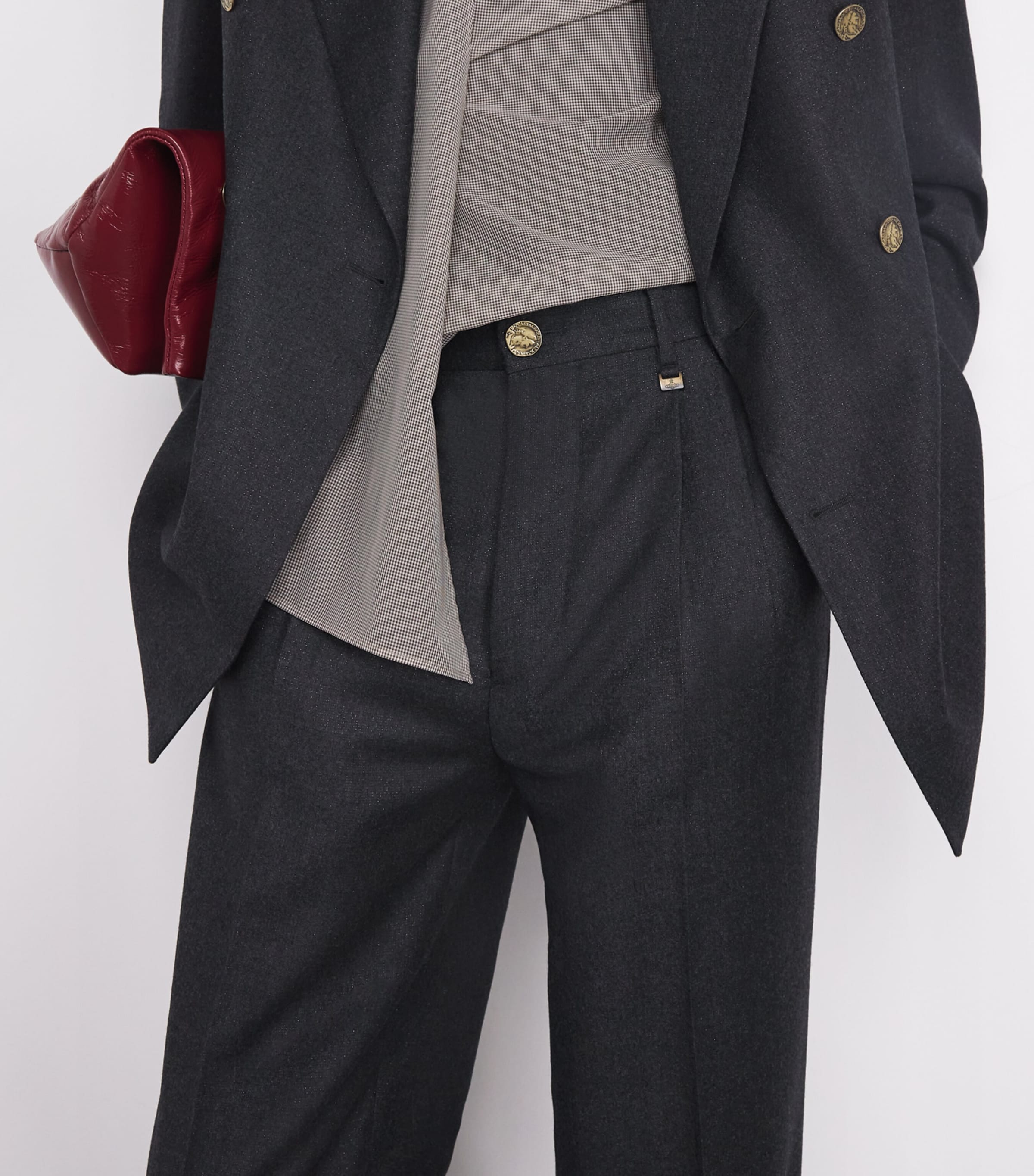 Wool Rafael Trousers P403 CHARCOAL Image 6