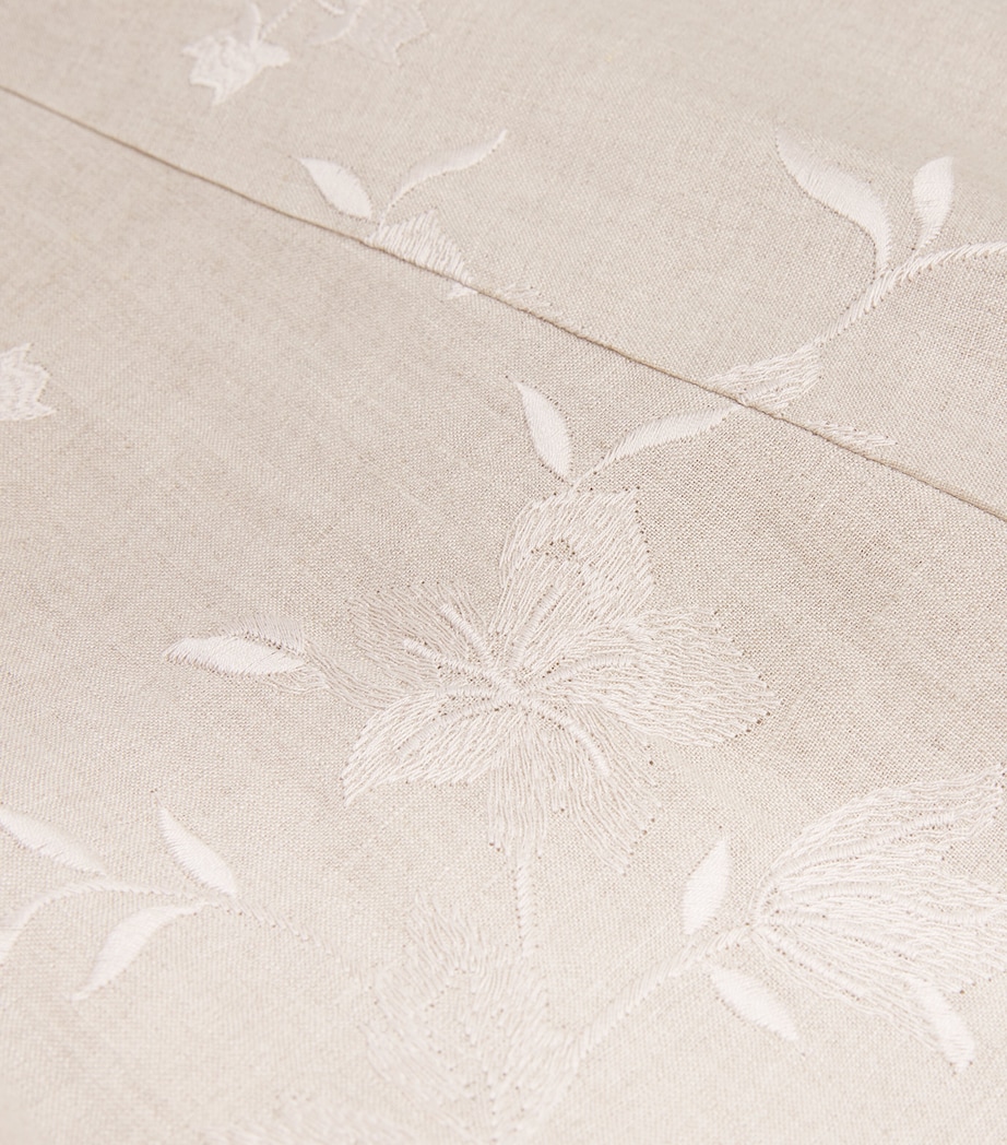 x Harrods Linen Floral-Embroidered Dress SABBIA Image 5