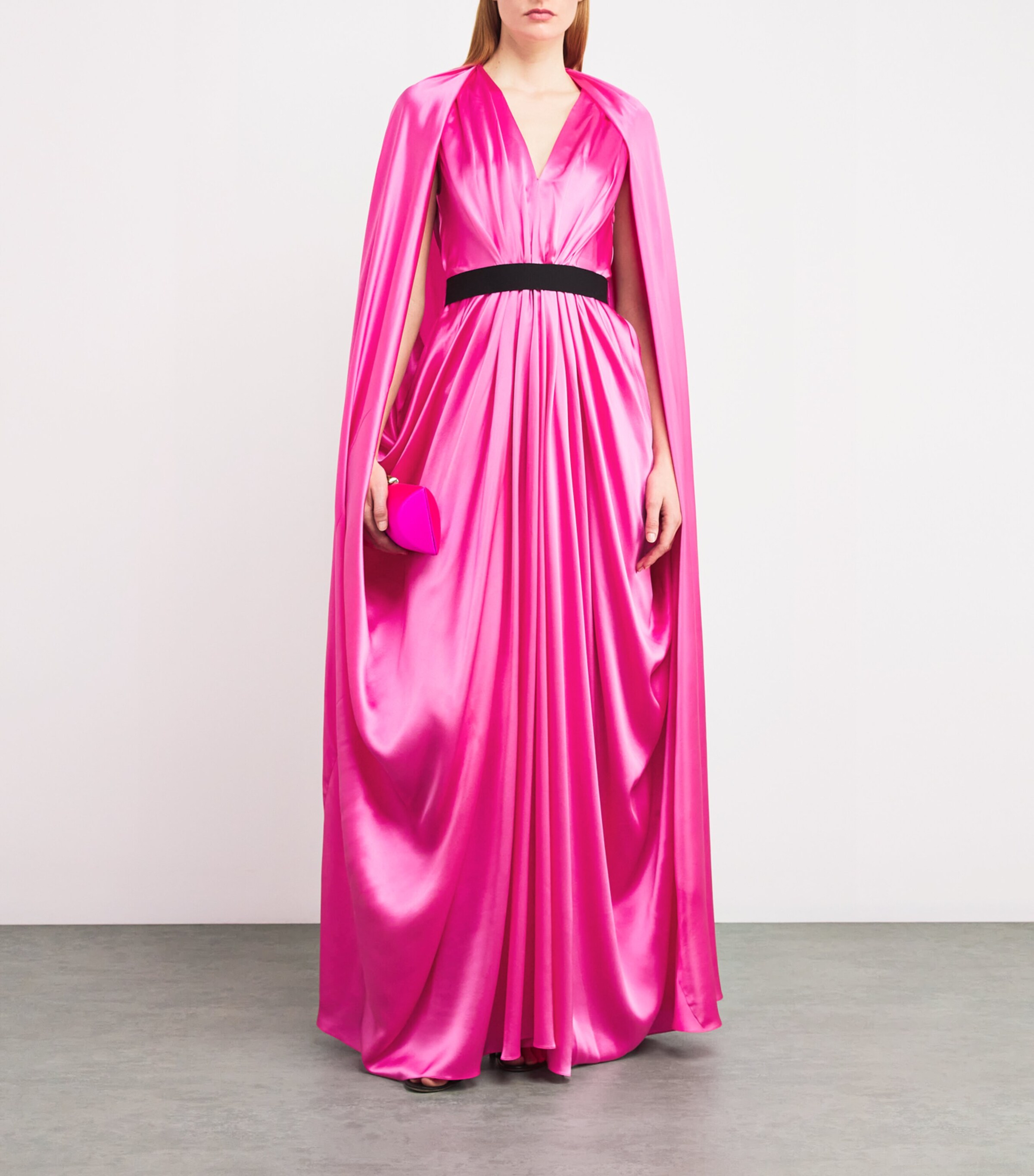 Silk Khalyn Maxi Dress HOT PINK Image 2