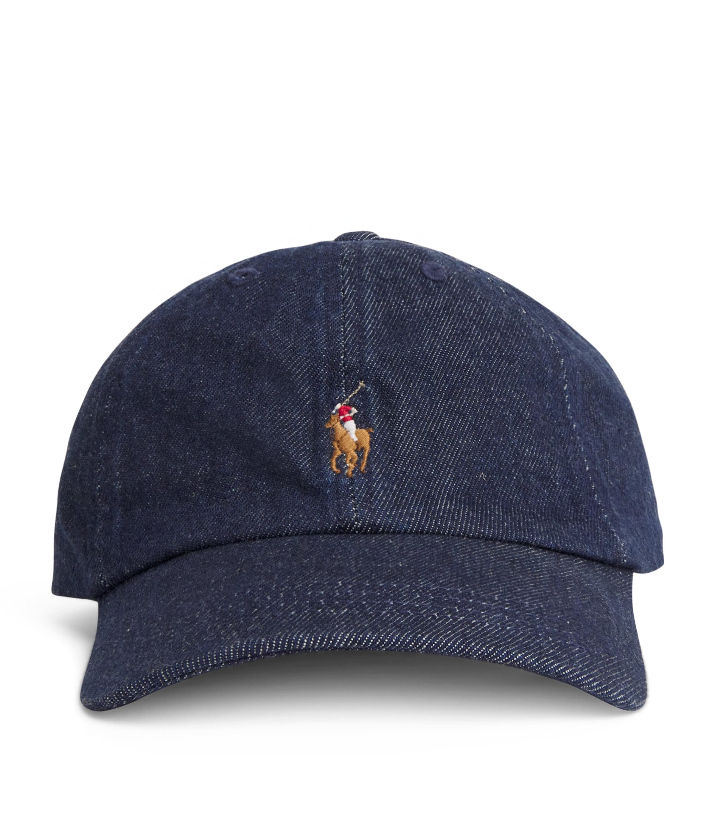 Shop Ralph Lauren Denim Sports Cap In Navy