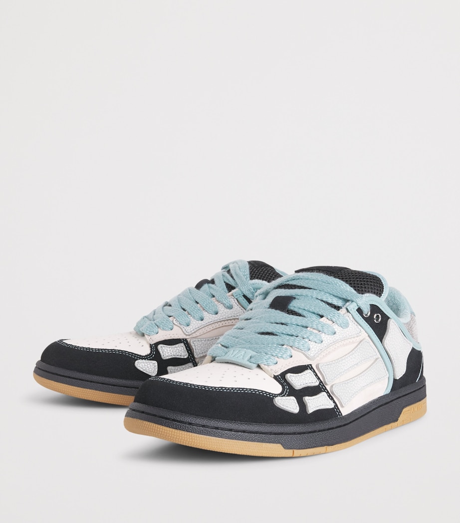 AMIRI Suede Skel Top Low Sneakers Black Image 3