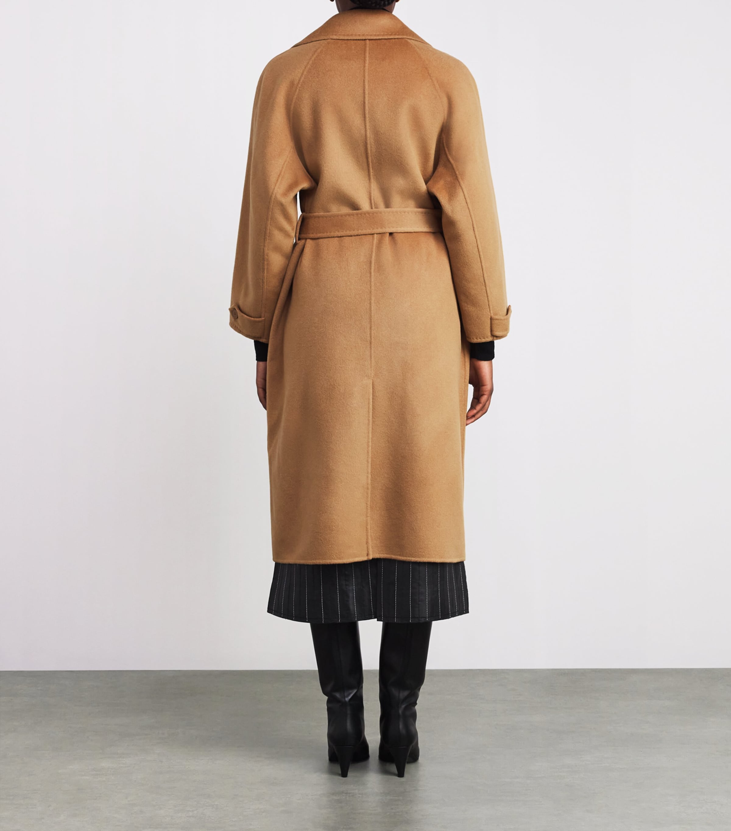 Wool-Blend Double-Faced Coat CAMEL Image 4