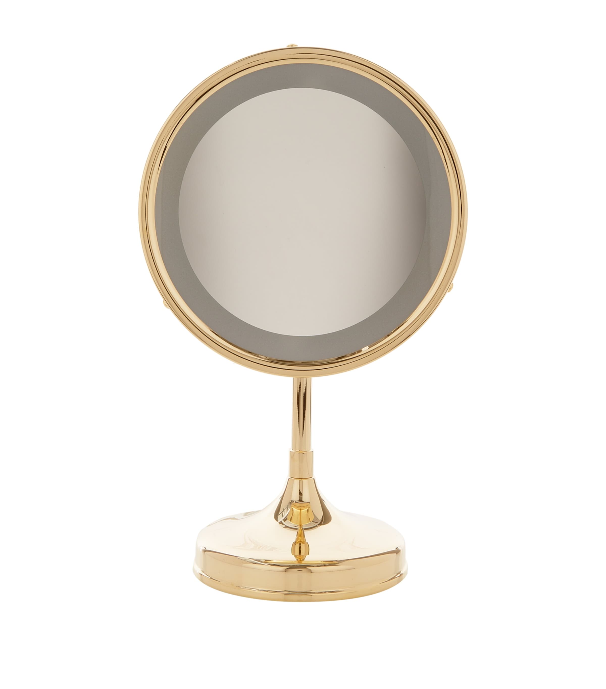 Zodiac Light Up Stand Mirror In Gold