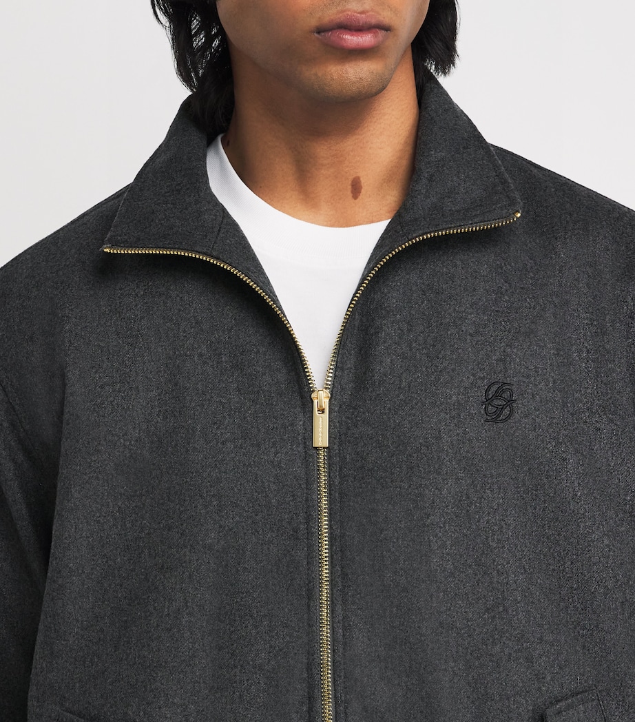 Wool Flannel Track Jacket GY / GREY Image 6
