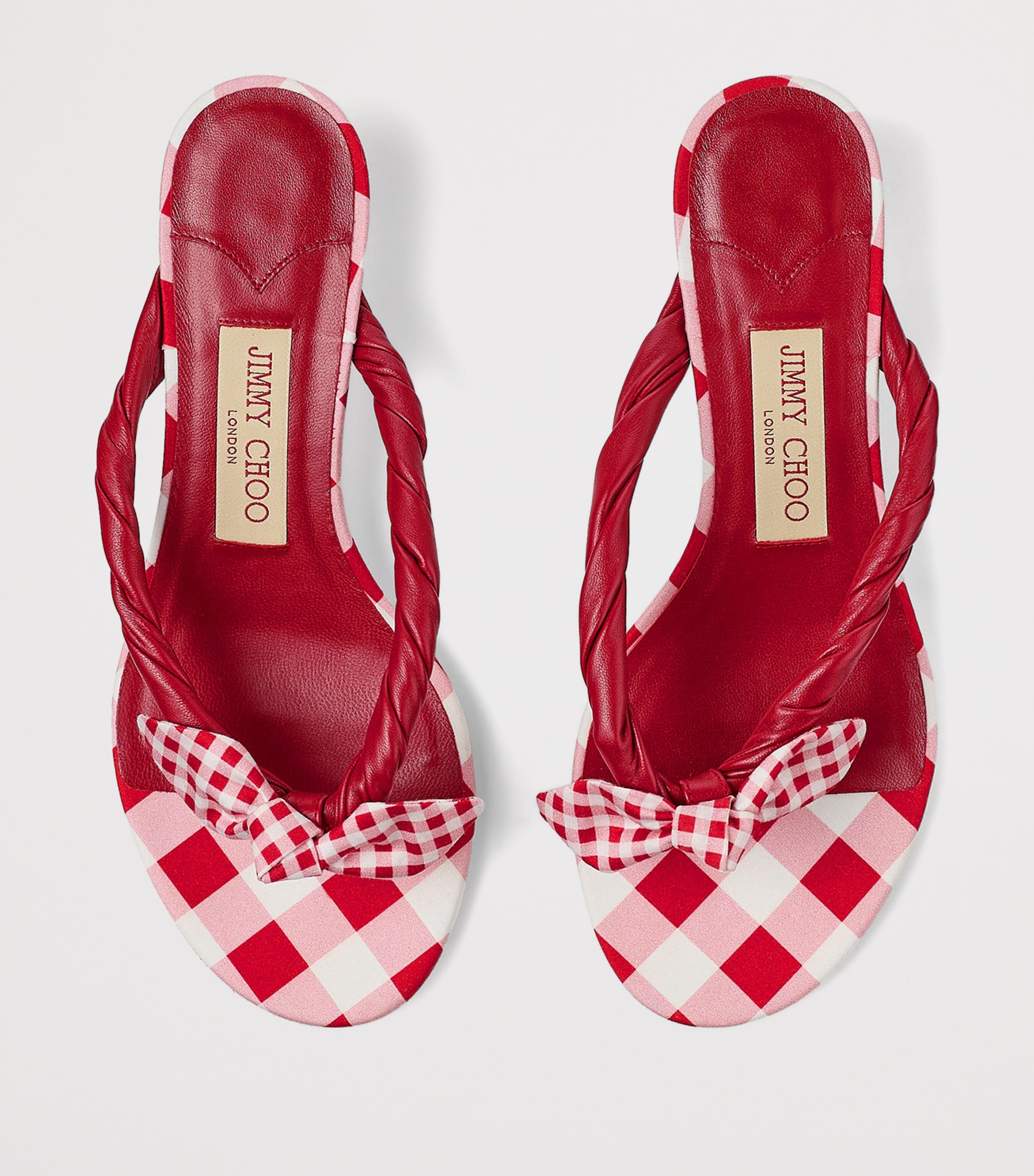 Liss 35 Leather Mules RUBY RED MIX Image 4