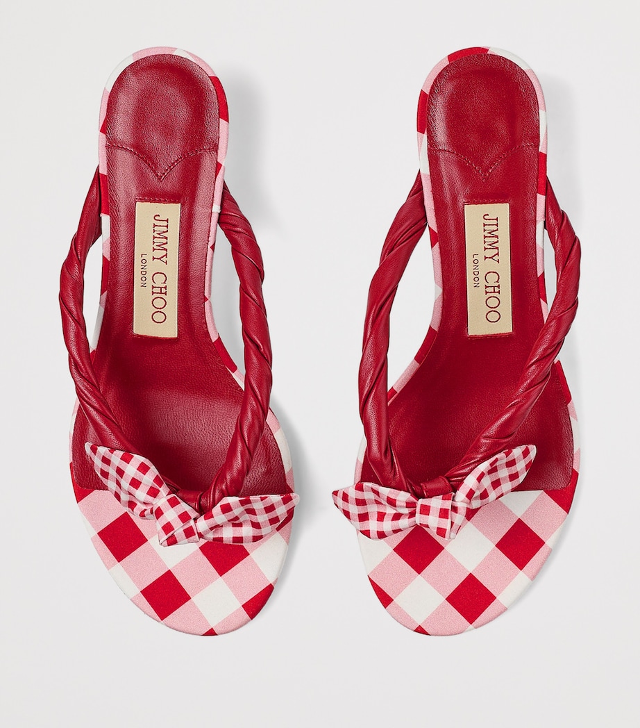 Liss 35 Leather Mules RUBY RED MIX Image 4