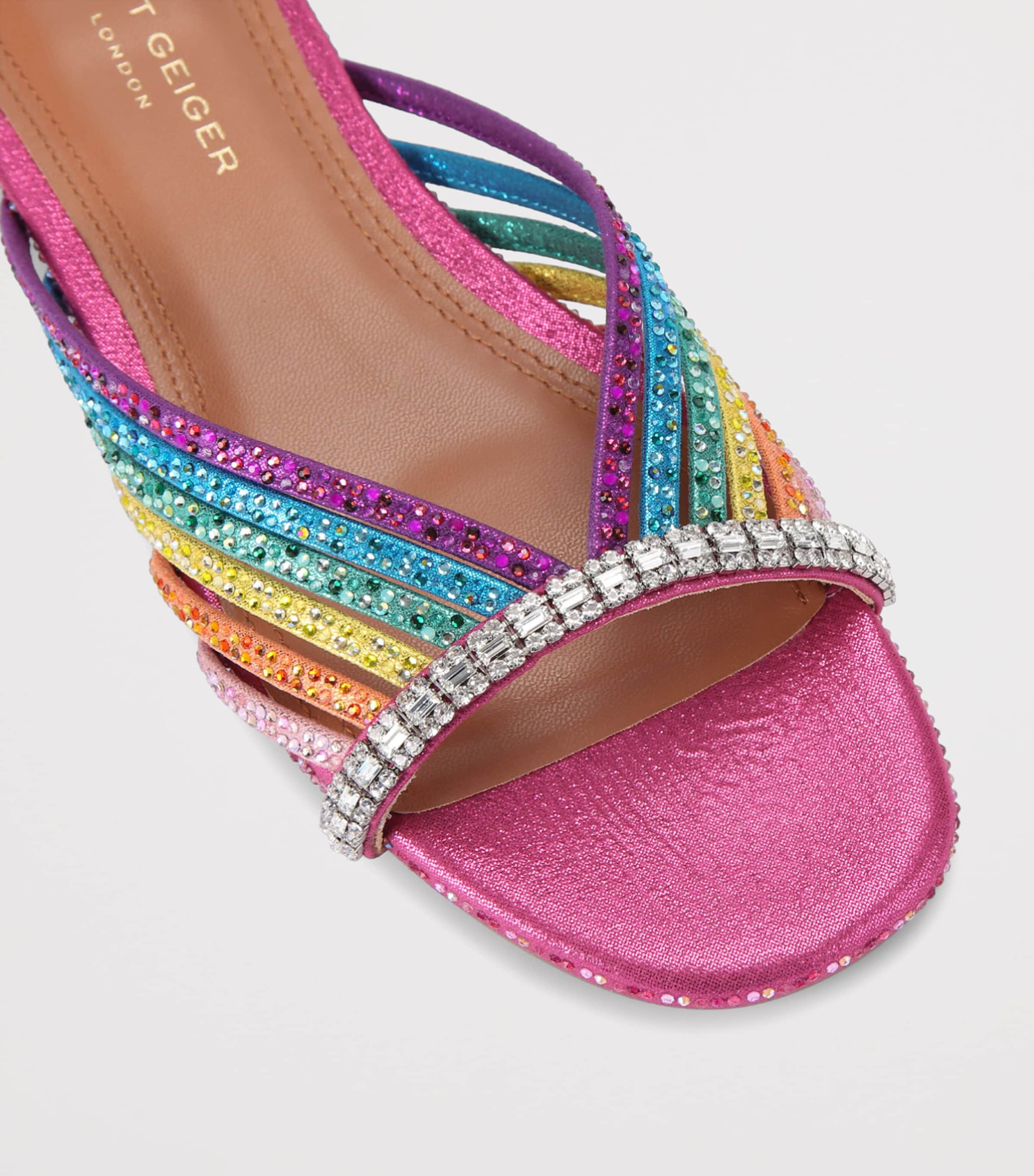 Kurt Geiger London Crystal-Embellished Slides Mult/other Image 2