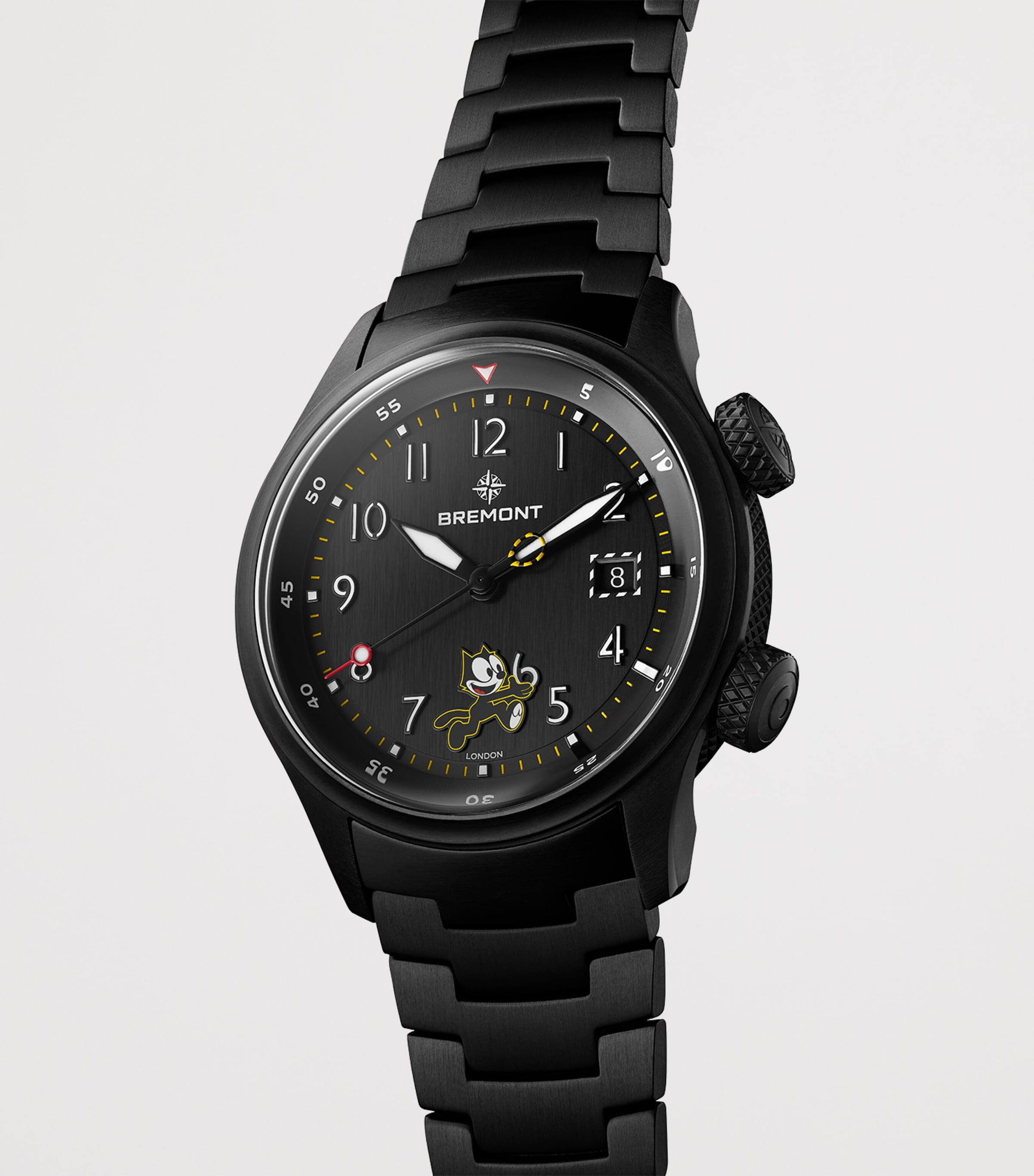 Bremont x Felix The Cat Titanium Altitude MB Meteor Pilot's Watch 42mm Black Image 3