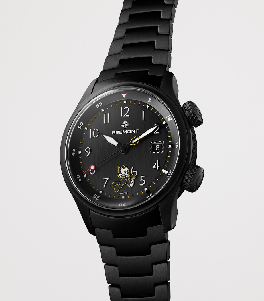 Bremont x Felix The Cat Titanium Altitude MB Meteor Pilot's Watch 42mm Black Image 3