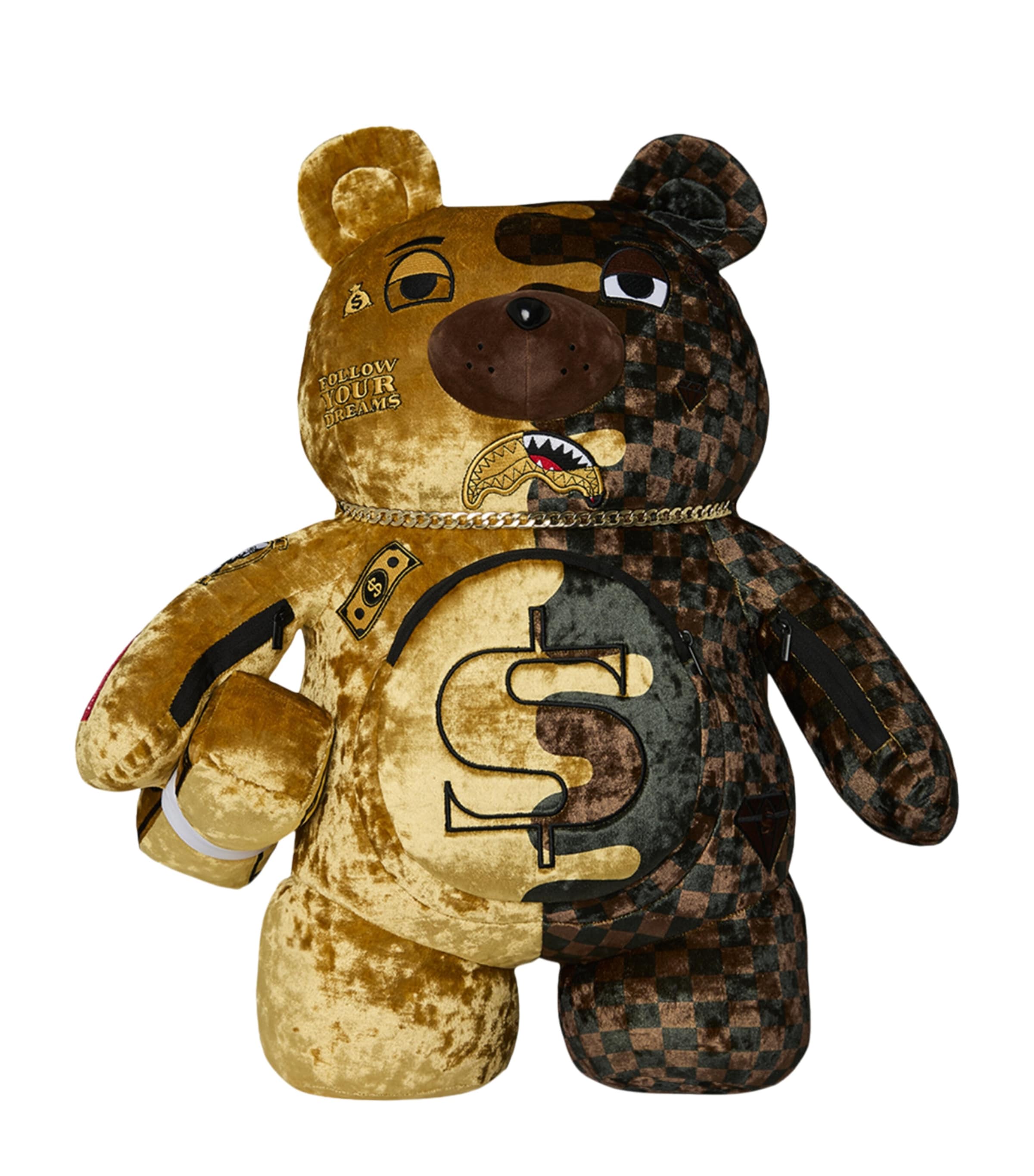 Sprayground Moneybear Backpack Gold Image 1