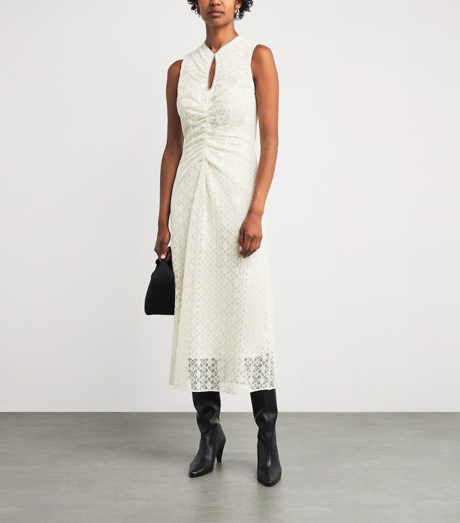 Lace Midi Dress ECRU Image 2