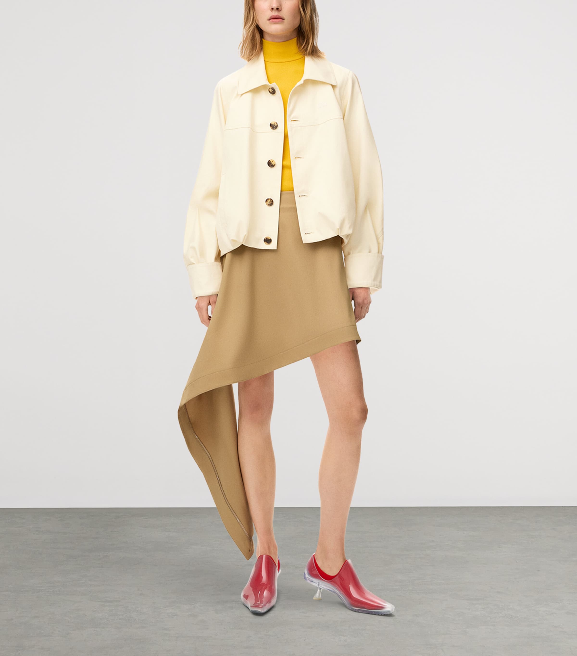 Cotton-Silk Jacket IVORY Image 2