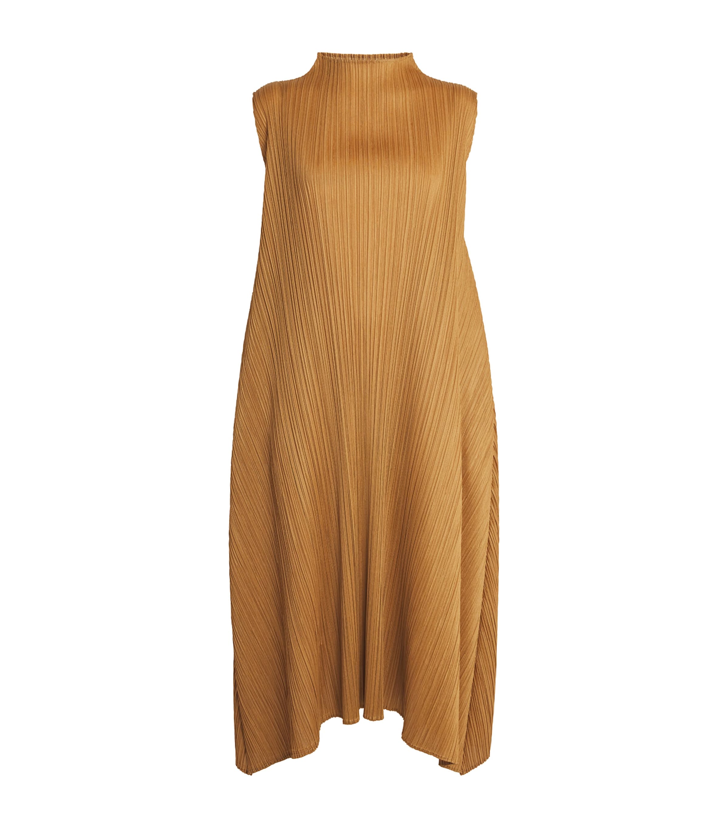 Efficient Square 2 Midi Dress CAMEL BROWN Image 1