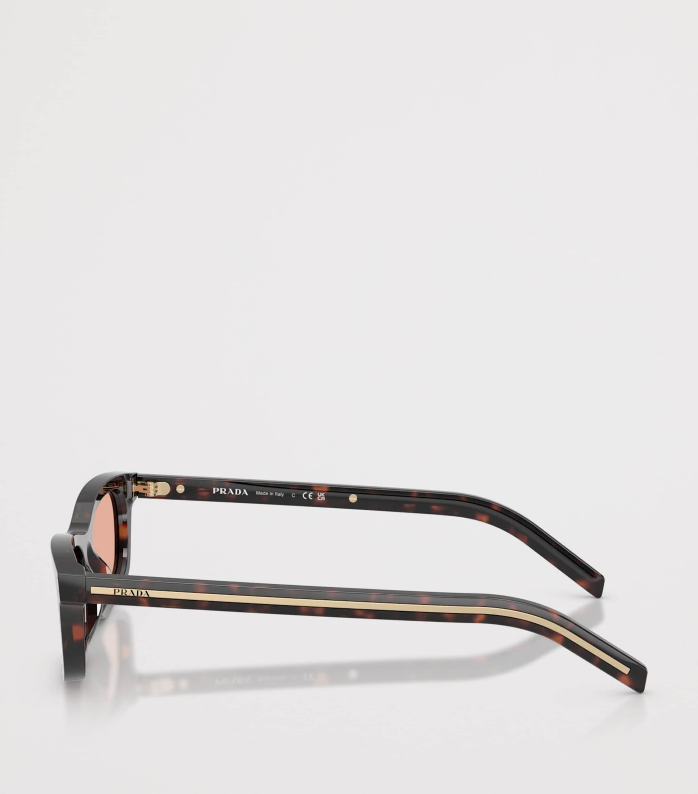 Prada Acetate Pillow Sunglasses Brown Image 3