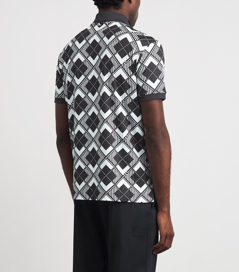 J Lindeberg Mens 30Y Tour Tech Argyle Polo Shirt Argyle Image 5