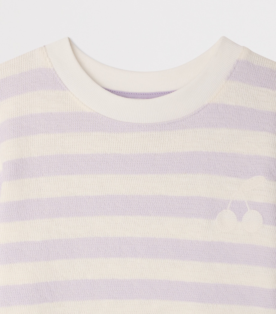 Bonpoint Cotton Farah T-Shirt (4-8 Years) Ra Lilas Image 3