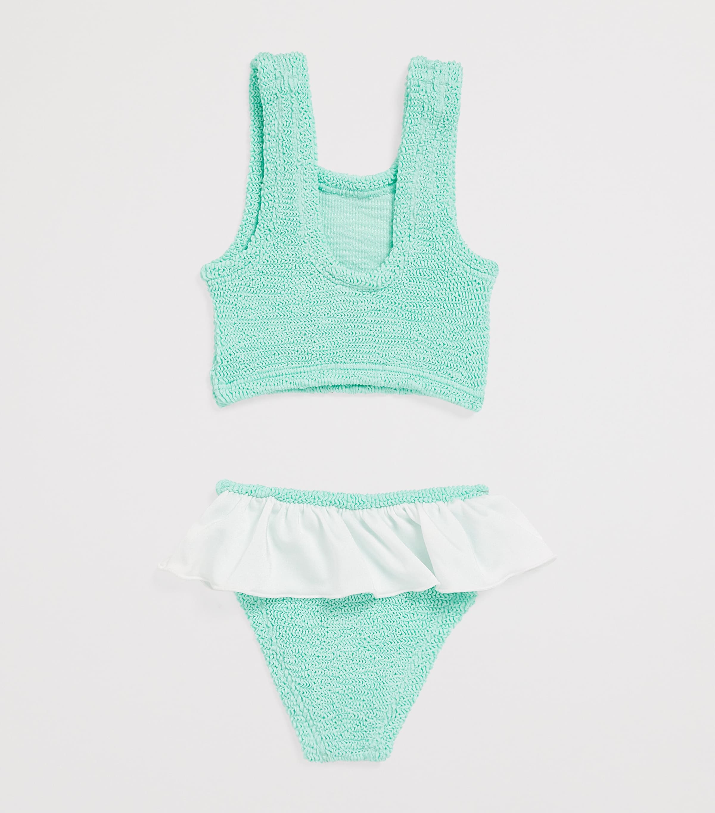 Frill-Detail Olive Bikini (3-6 Years) METALLIC MINT Image 2