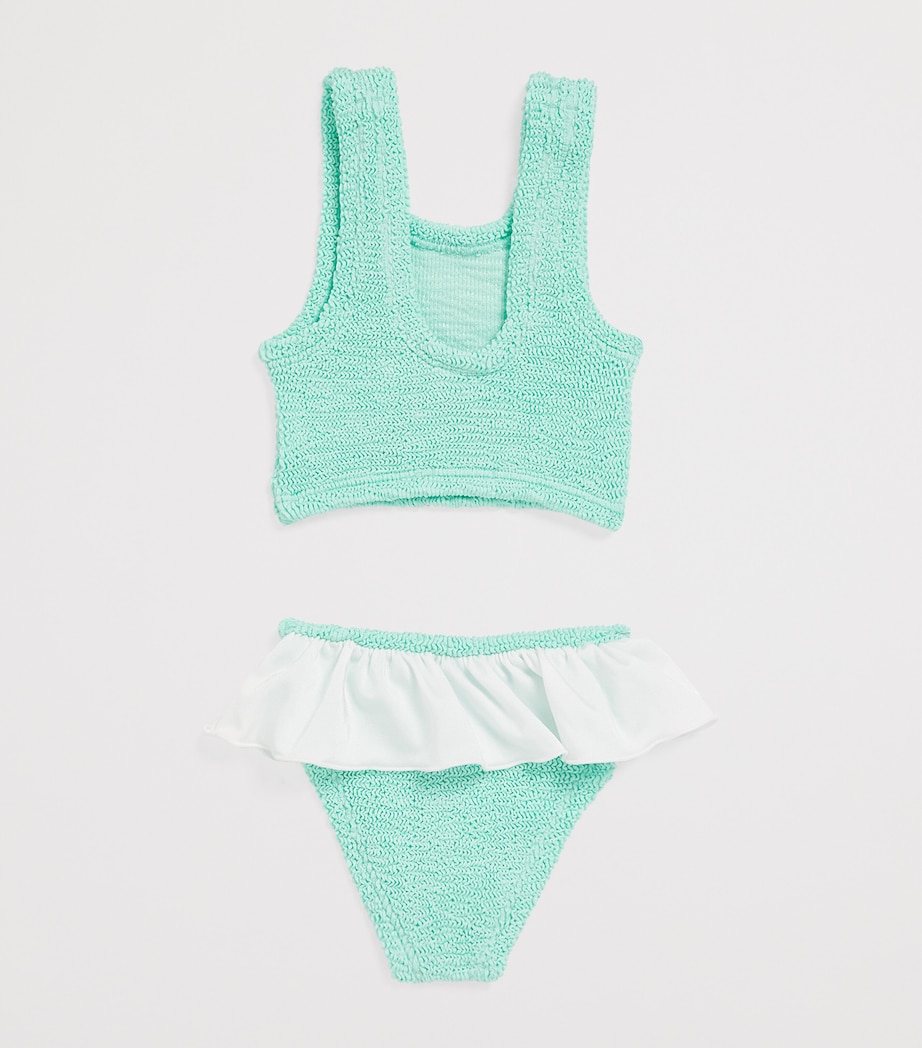 Frill-Detail Olive Bikini (3-6 Years) METALLIC MINT Image 2